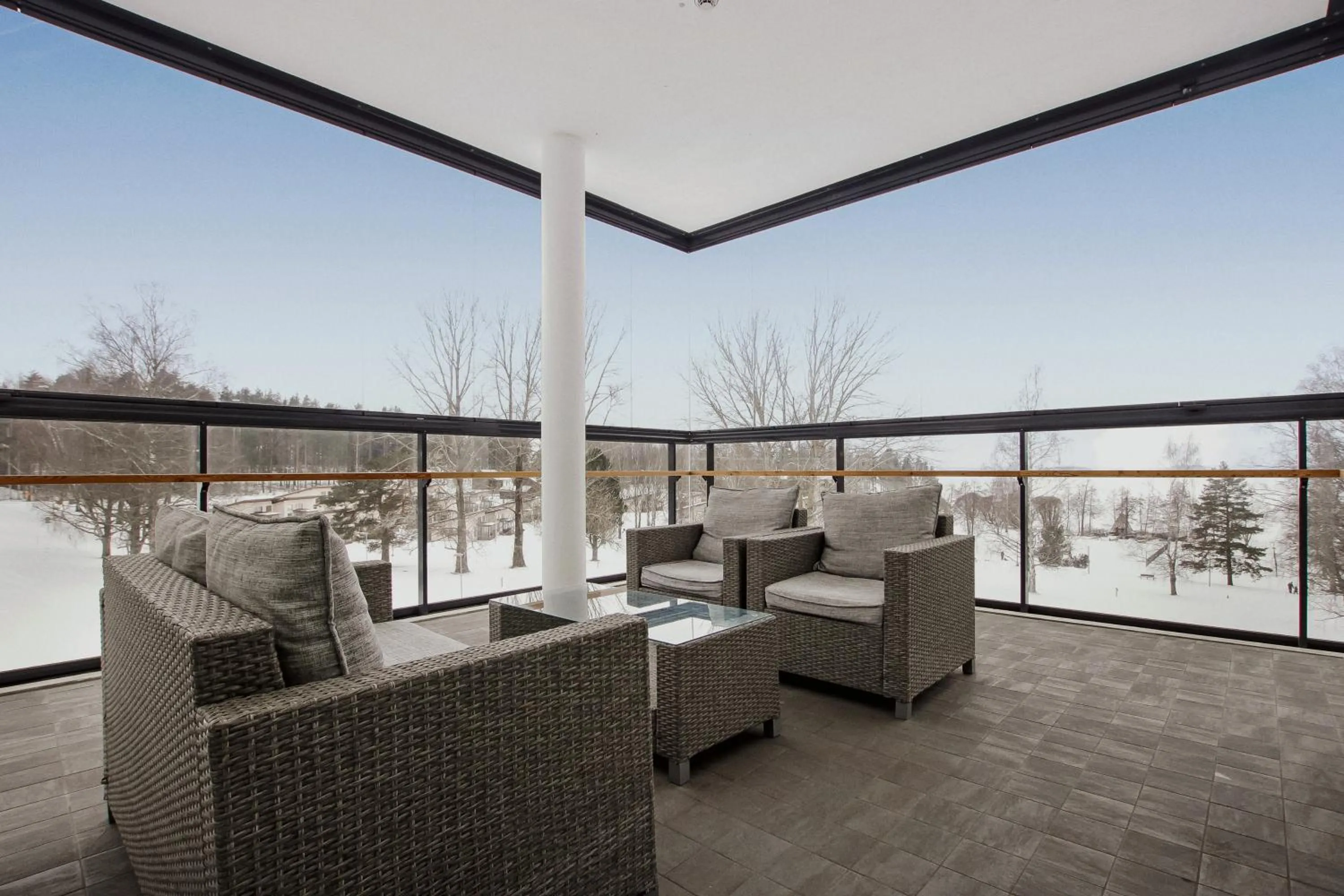 Balcony/Terrace in Holiday Club Saimaa Apartments