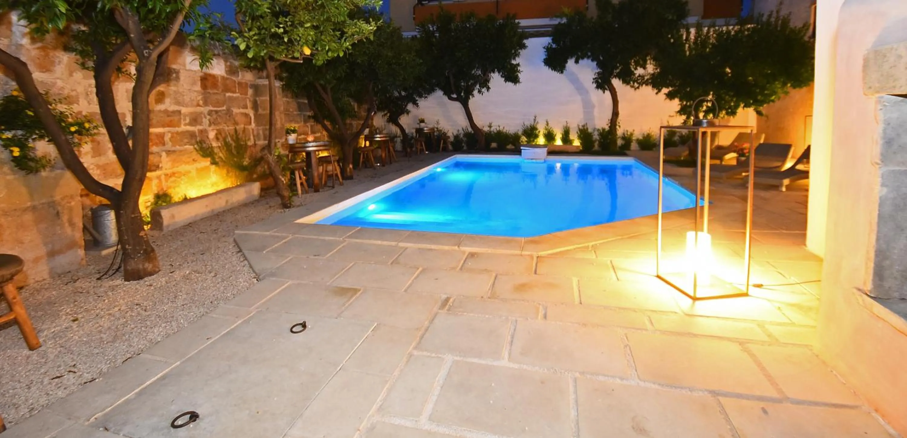 Swimming pool in Palazzo Castriota