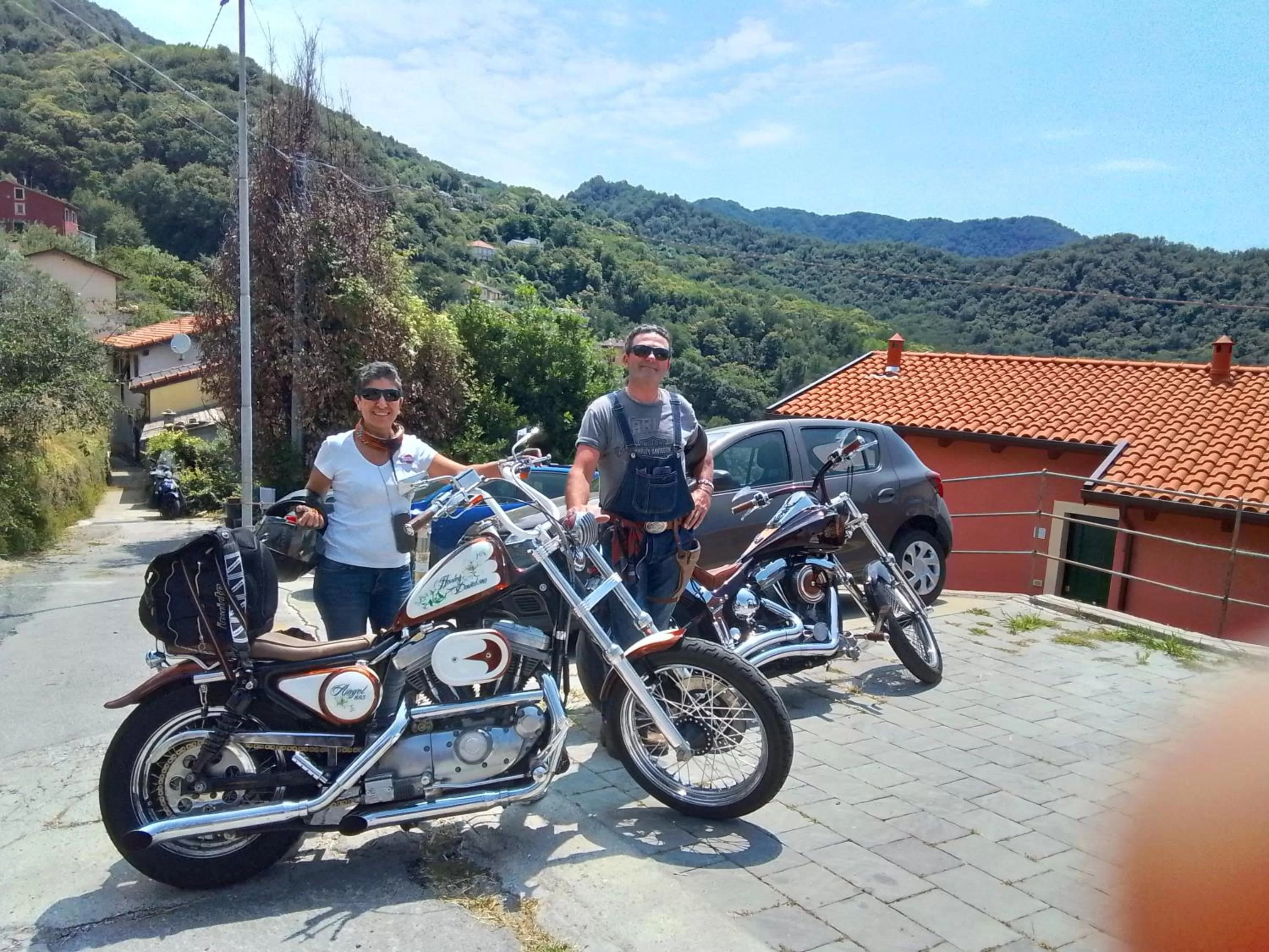 group of guests, Biking in ANITA B&B