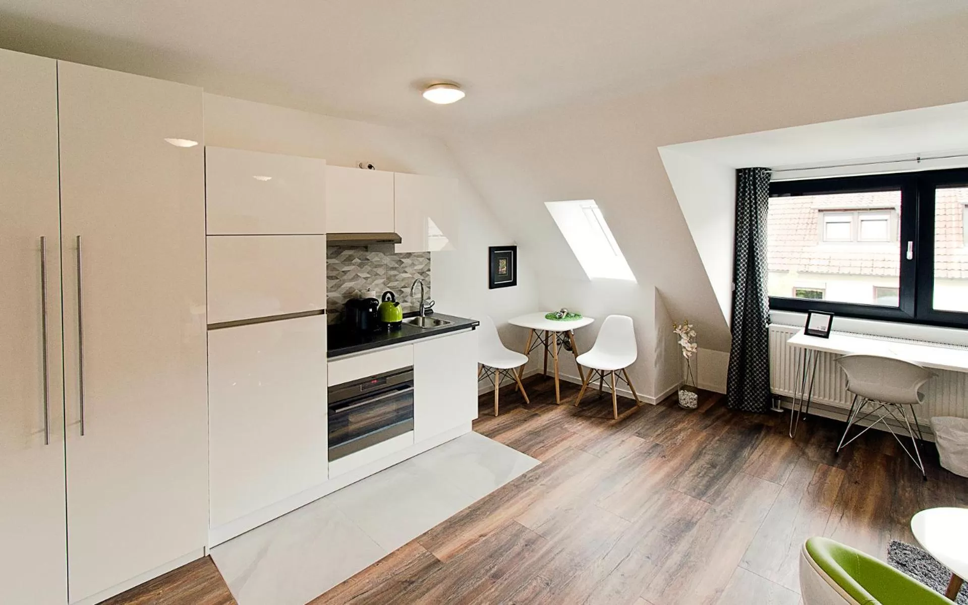 Kitchen or kitchenette in Eco Smart Apartments Nürnberg Süd