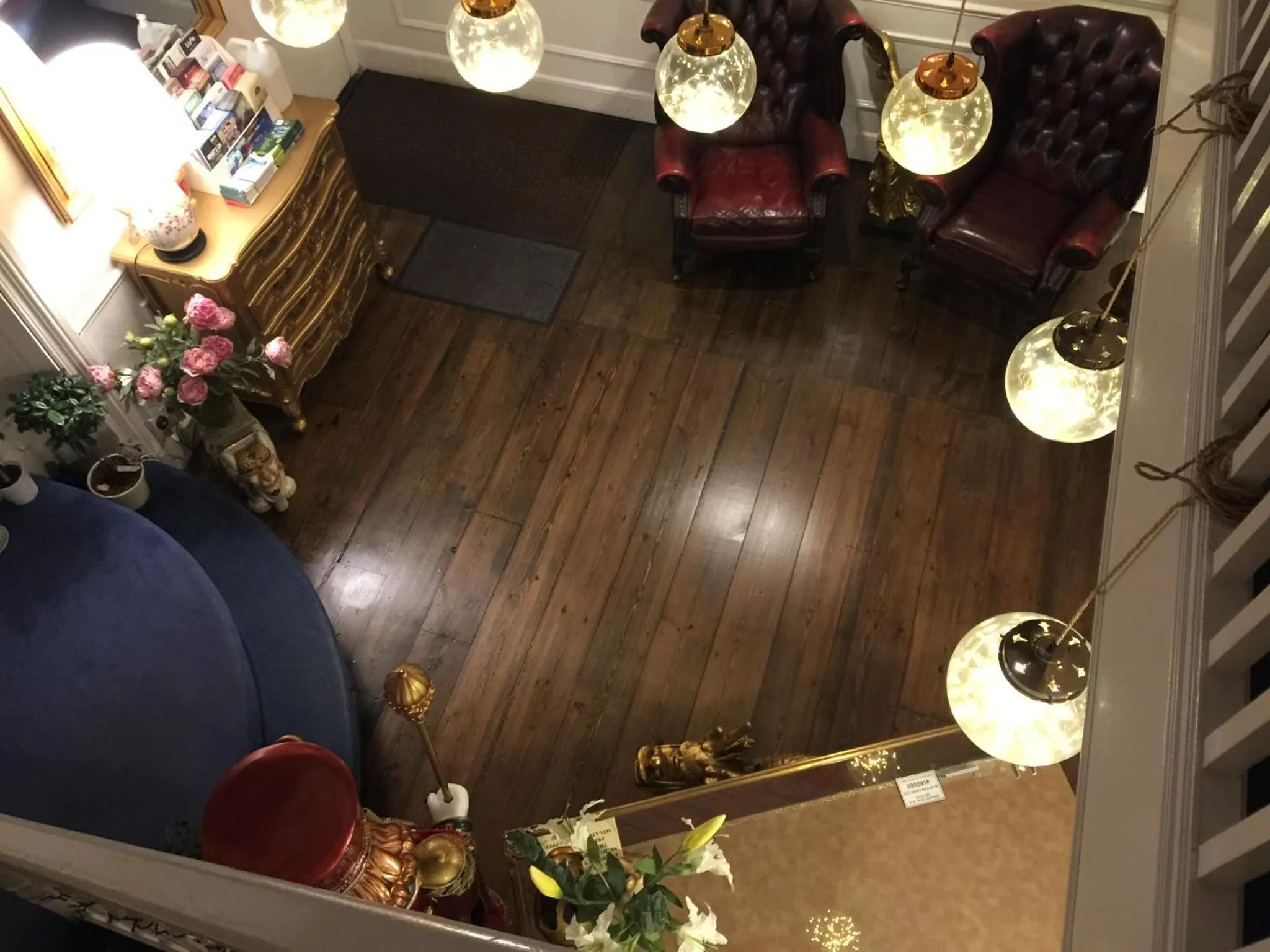 Seating area in Hedgefield House