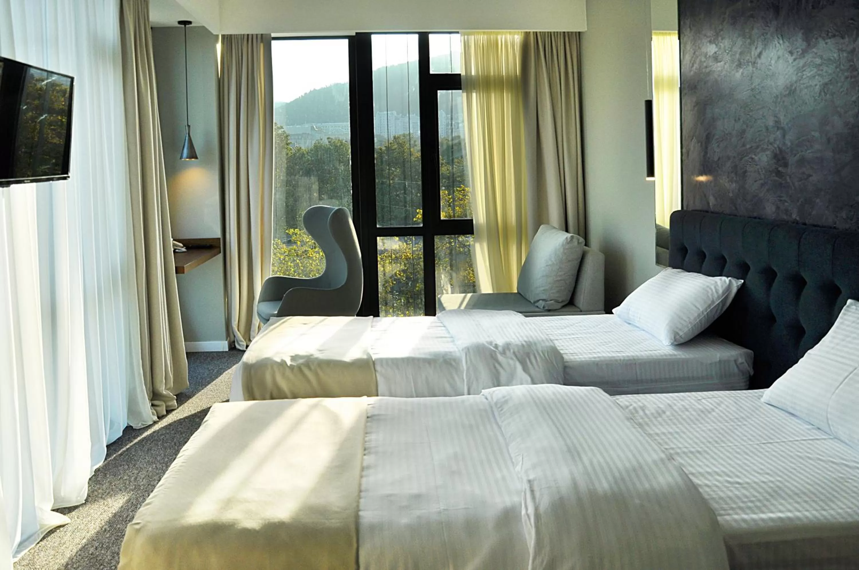 Bedroom, Bed in River View Hotel Tbilisi