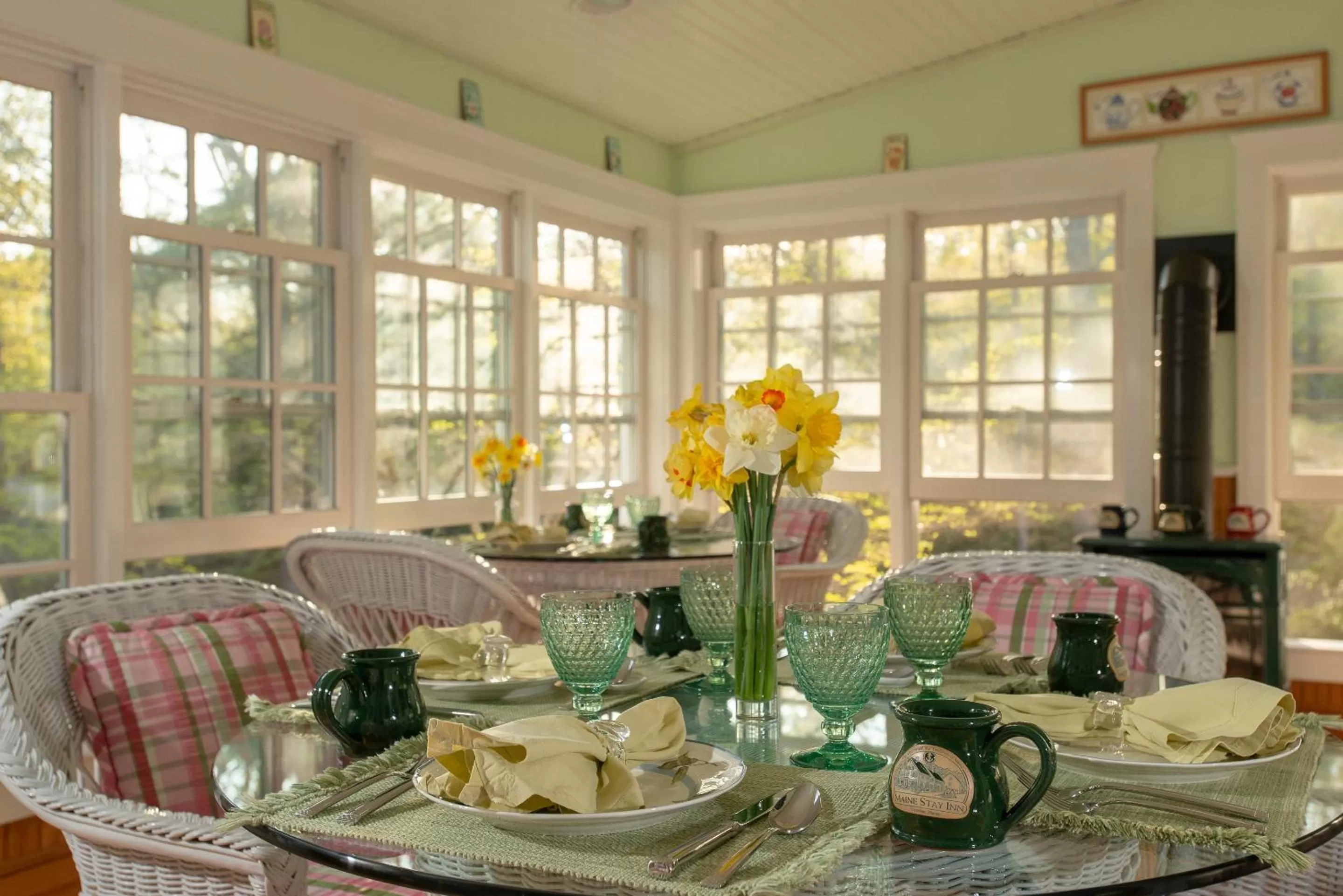 Dining area in Camden Maine Stay Inn