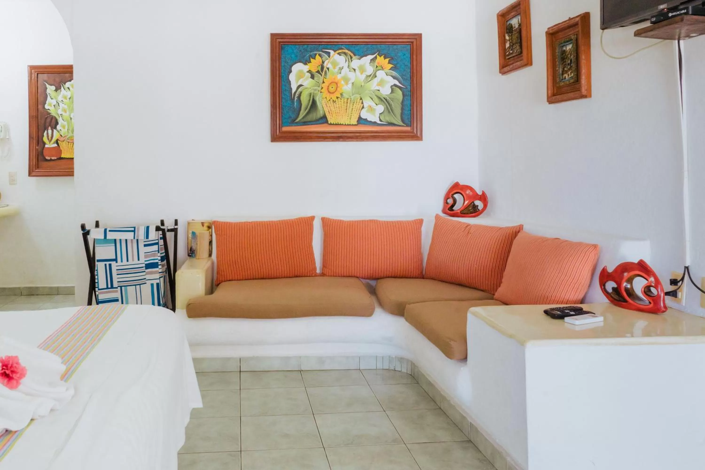 Living room in Arena Suites