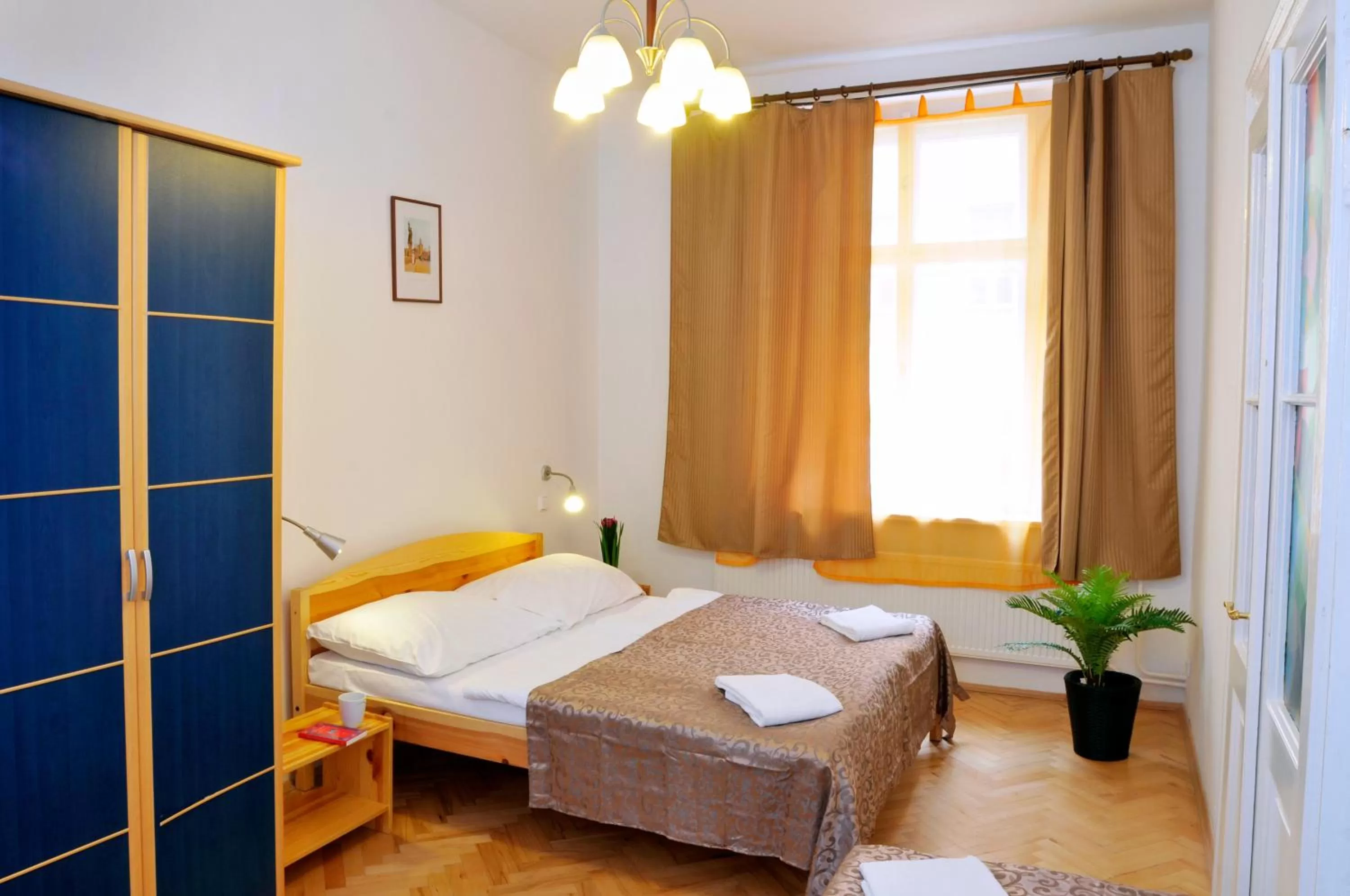 Bed in Pension Prague City