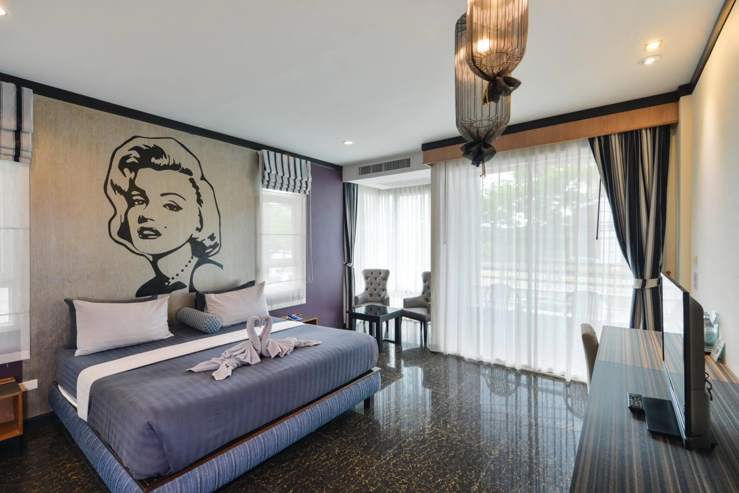 Bed in The River Scene