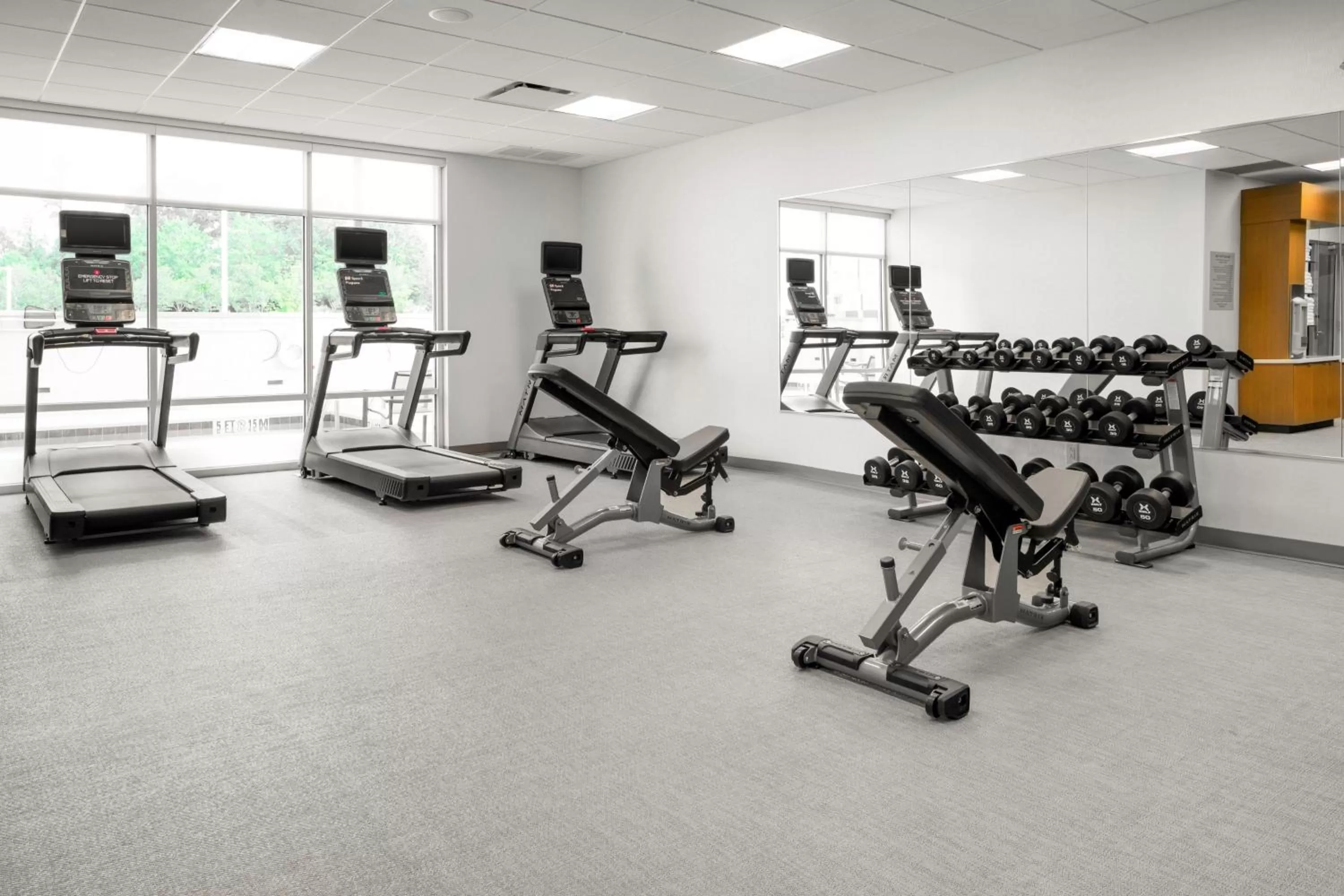 Fitness centre/facilities in SpringHill Suites by Marriott Charlotte Airport Lake Pointe