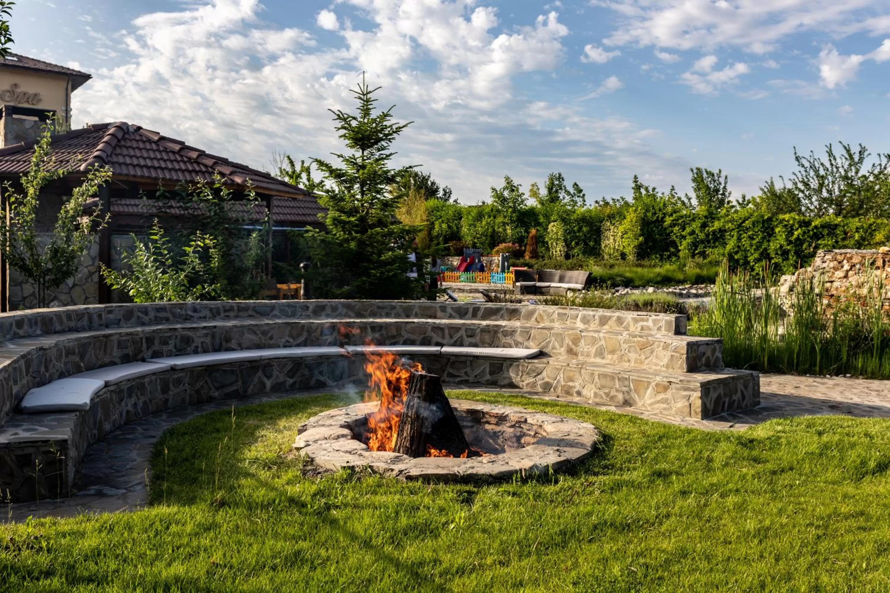 Garden in Country Spa Retreat