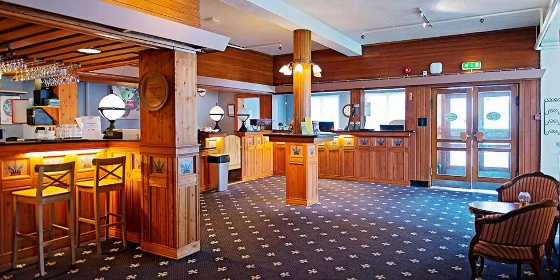 Lobby or reception in Thon Hotel Sandven