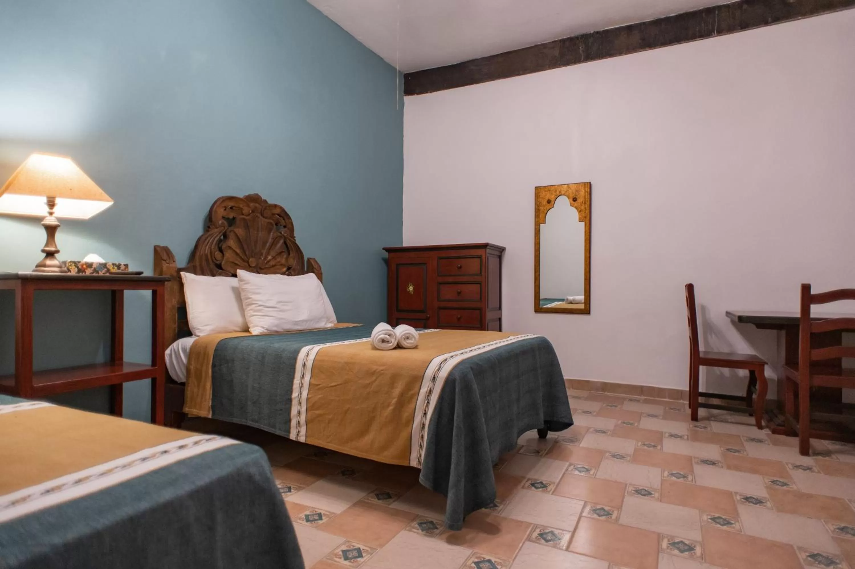 Bed in Posada San Miguelito