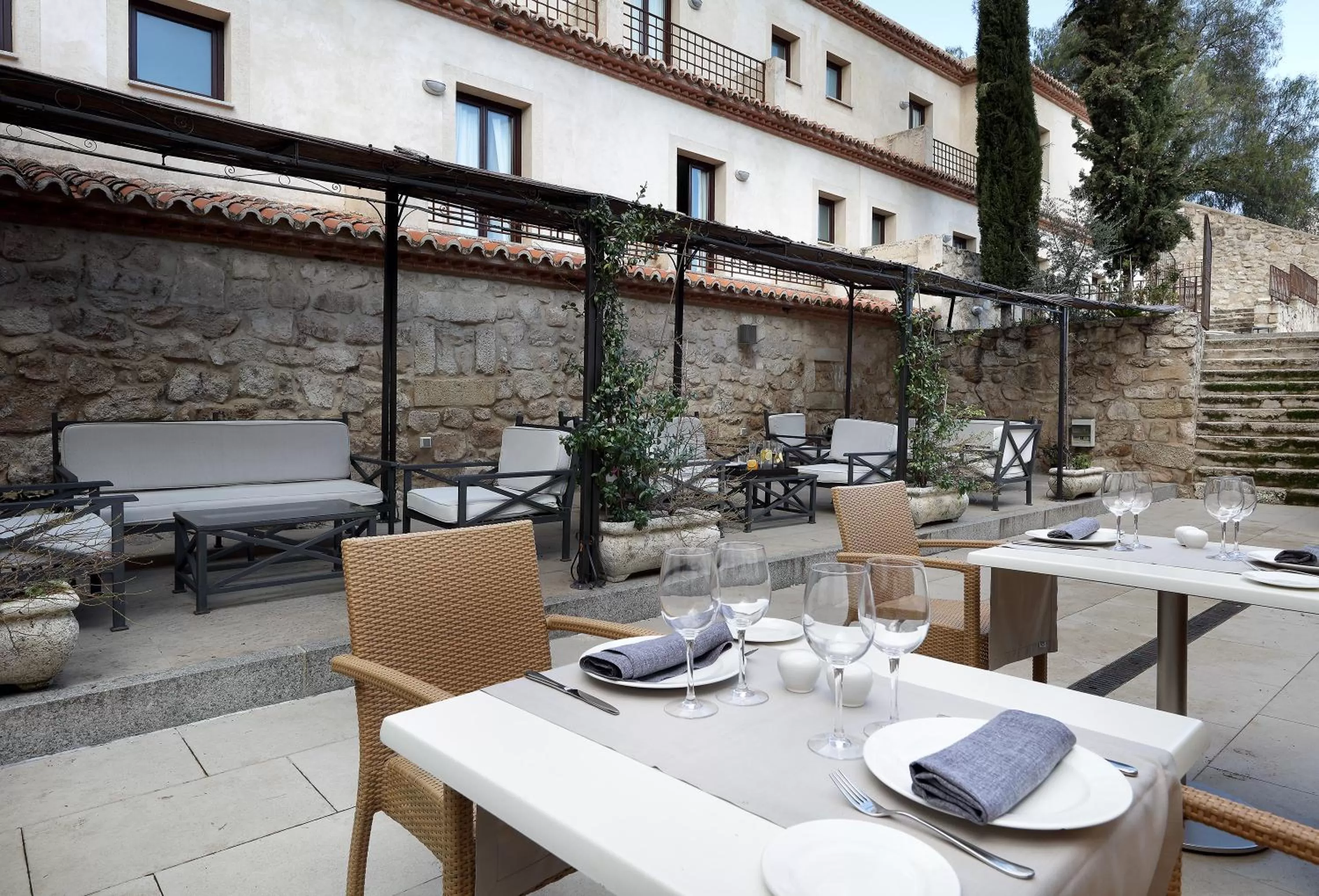 Patio in Eurostars Palacio de Santa Marta