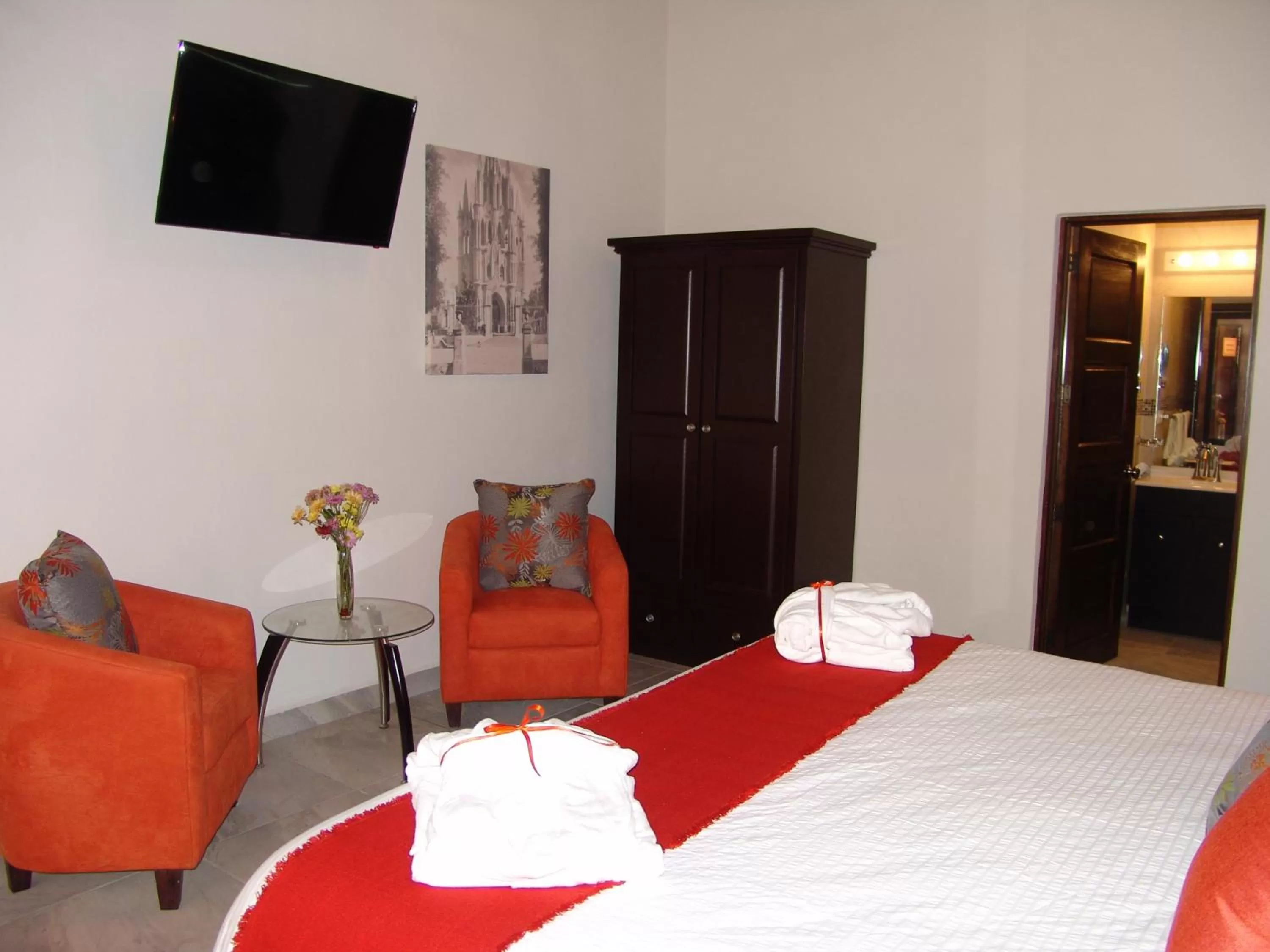 Bed in Hotel Casa Don Quijote