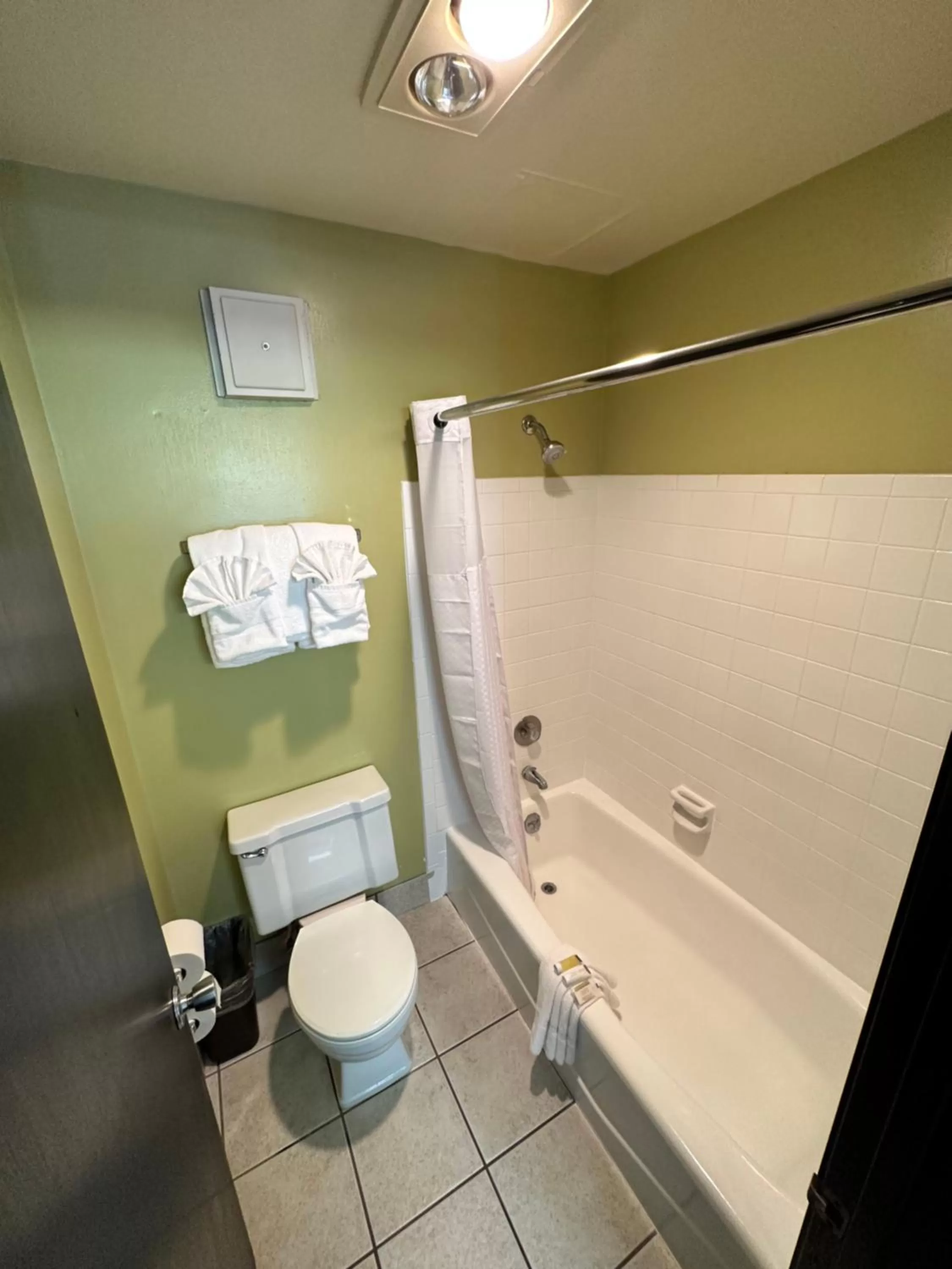 Bathroom in Super 8 by Wyndham Eau Claire WI