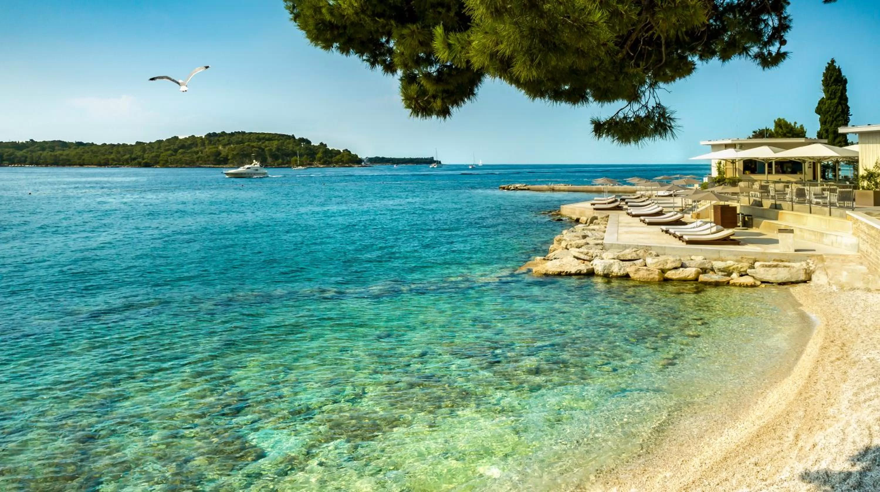 Beach in Grand Park Hotel Rovinj by Maistra Collection