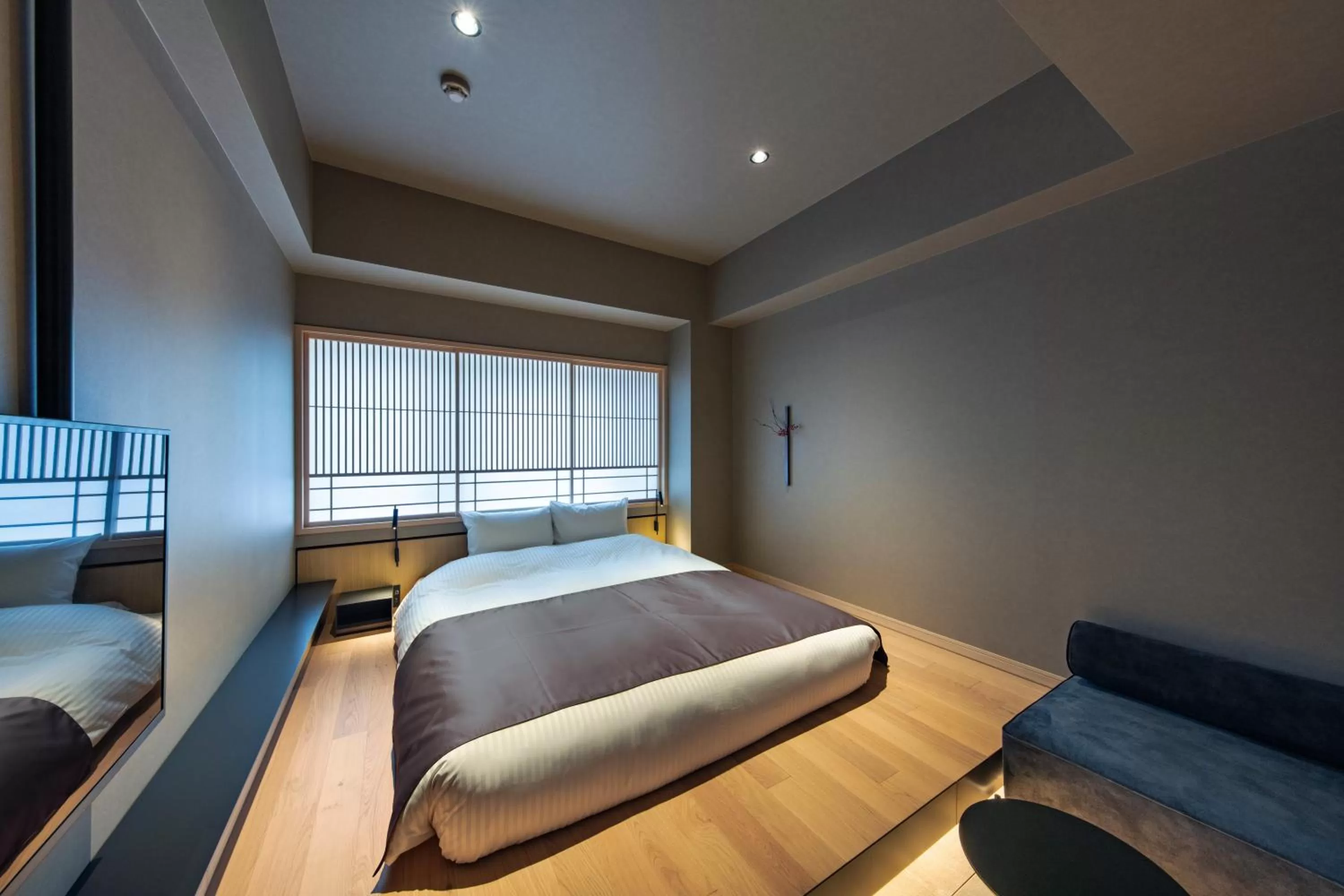 Bed in hotel tou nishinotoin kyoto