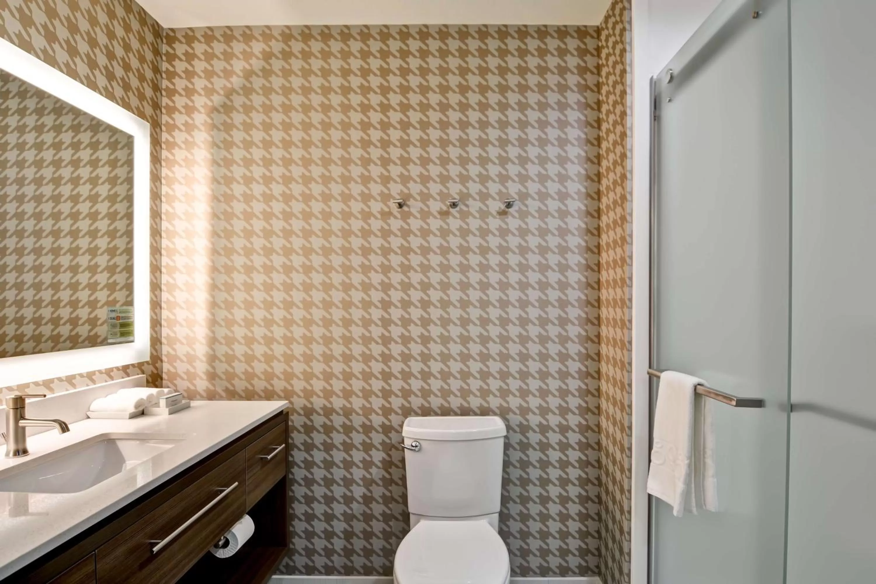 Bathroom in Home2 Suites by Hilton OKC Midwest City Tinker AFB