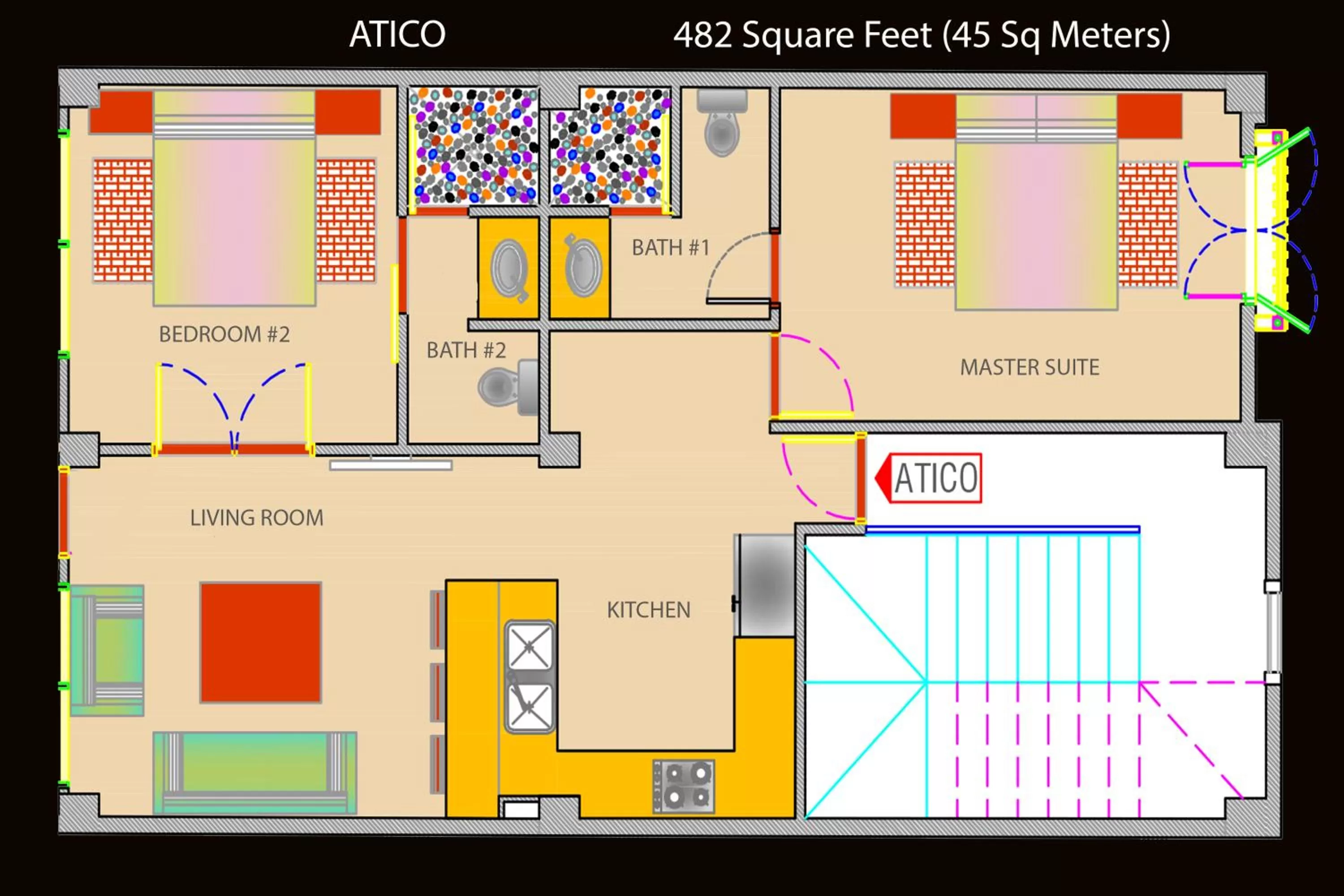 Floor plan in Casa Del Reloj