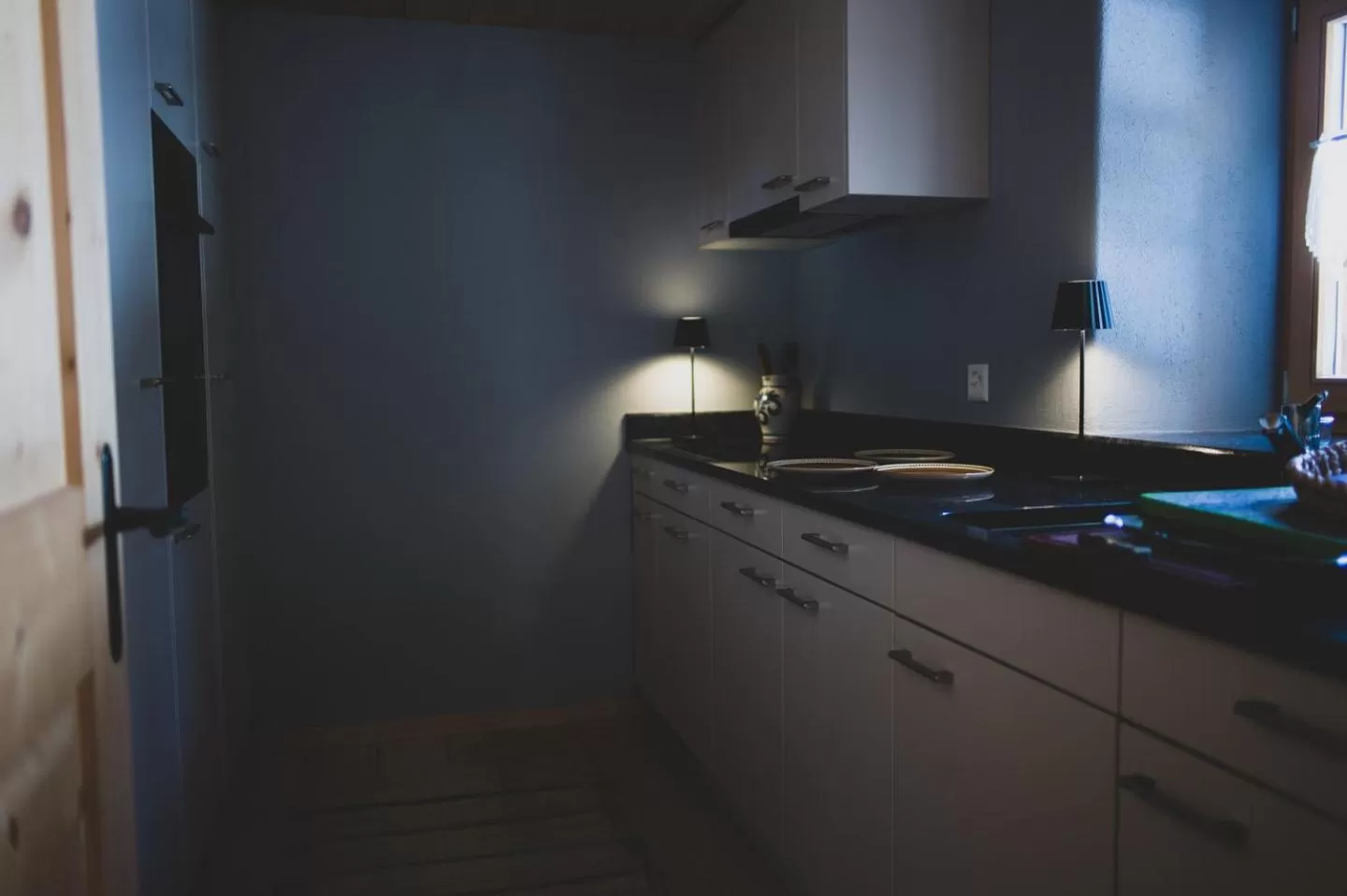 Kitchen or kitchenette in Berghaus Alpenrösli