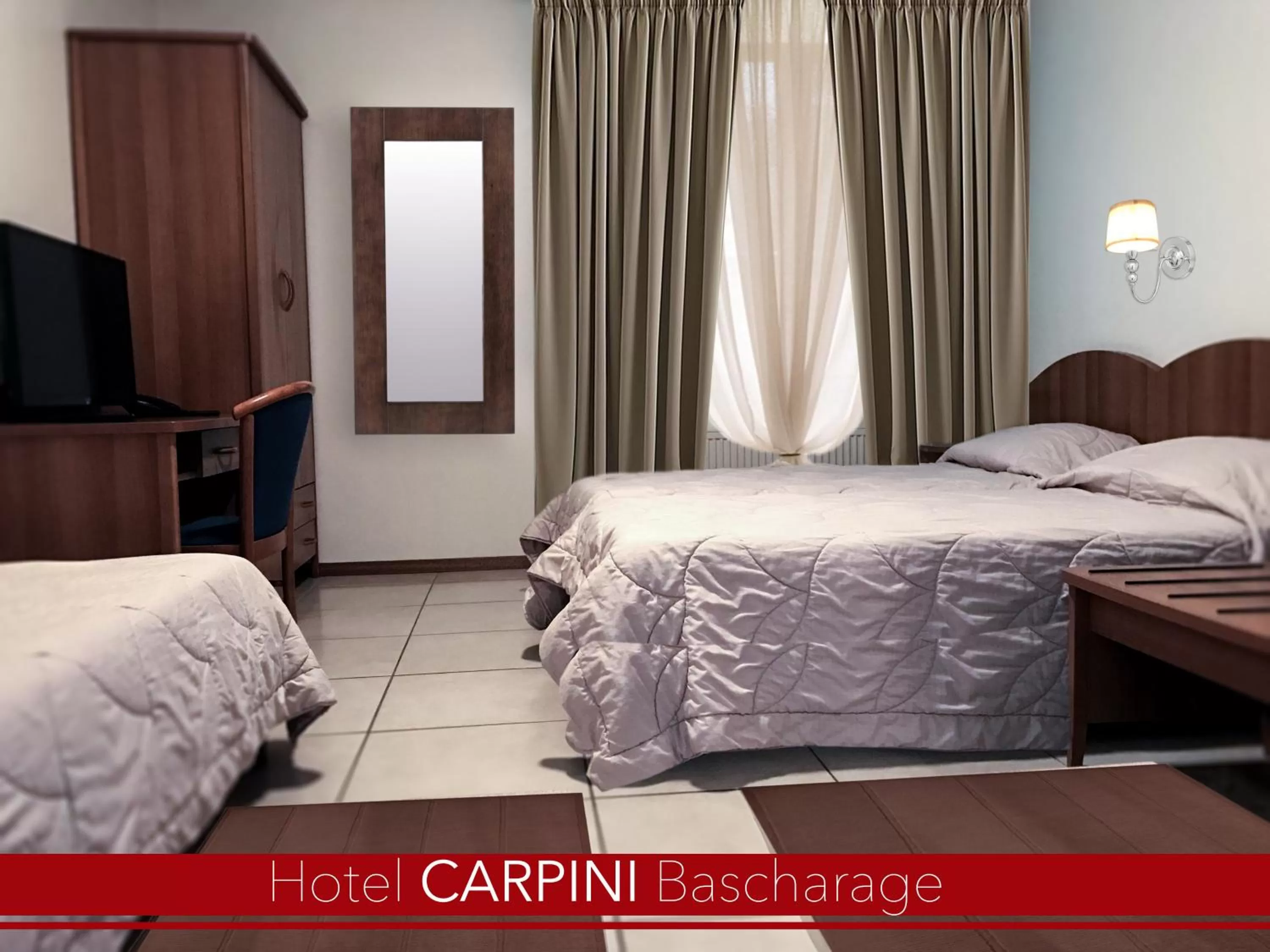 Bed in Hotel Carpini