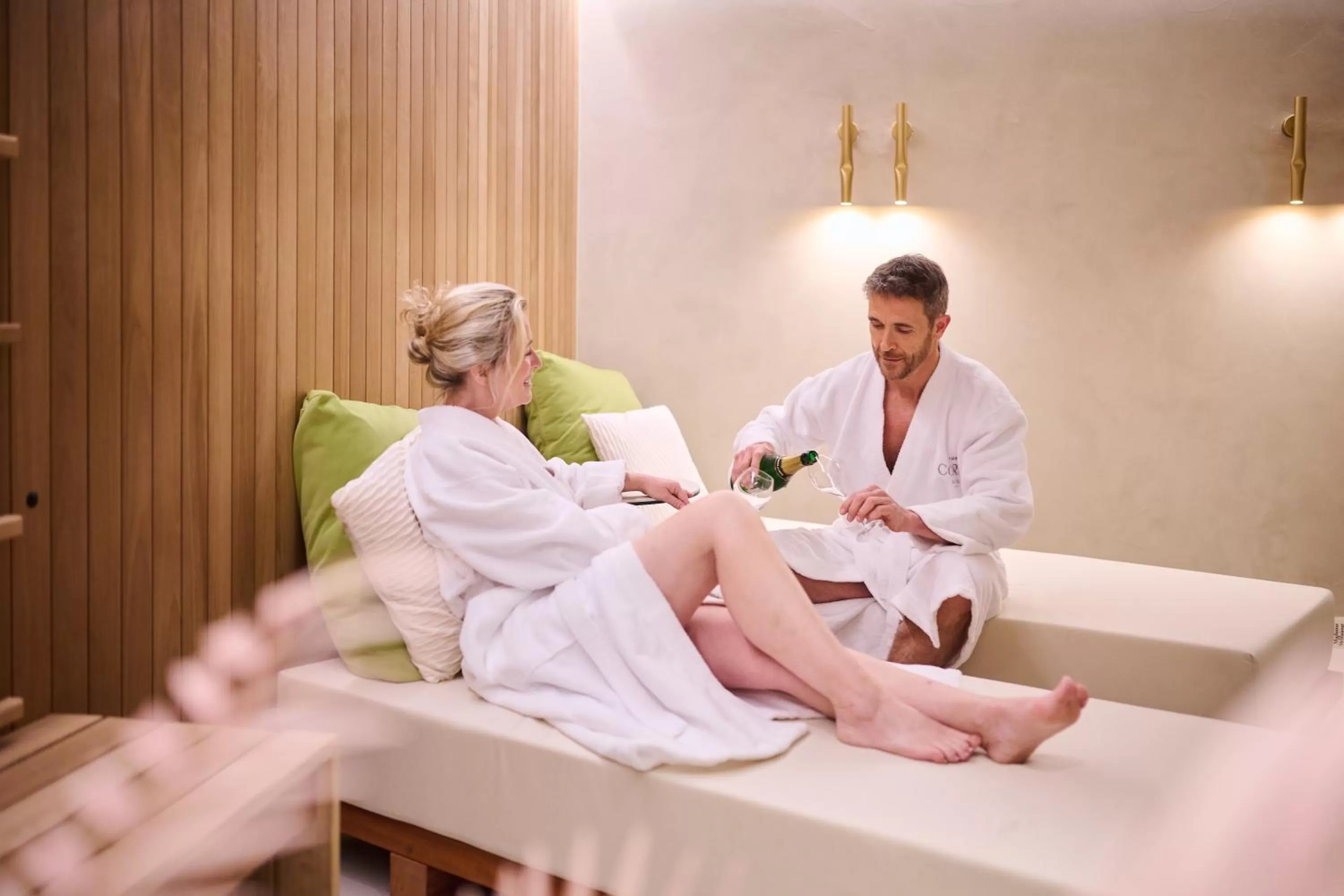 Sauna in The CORNR Hotel