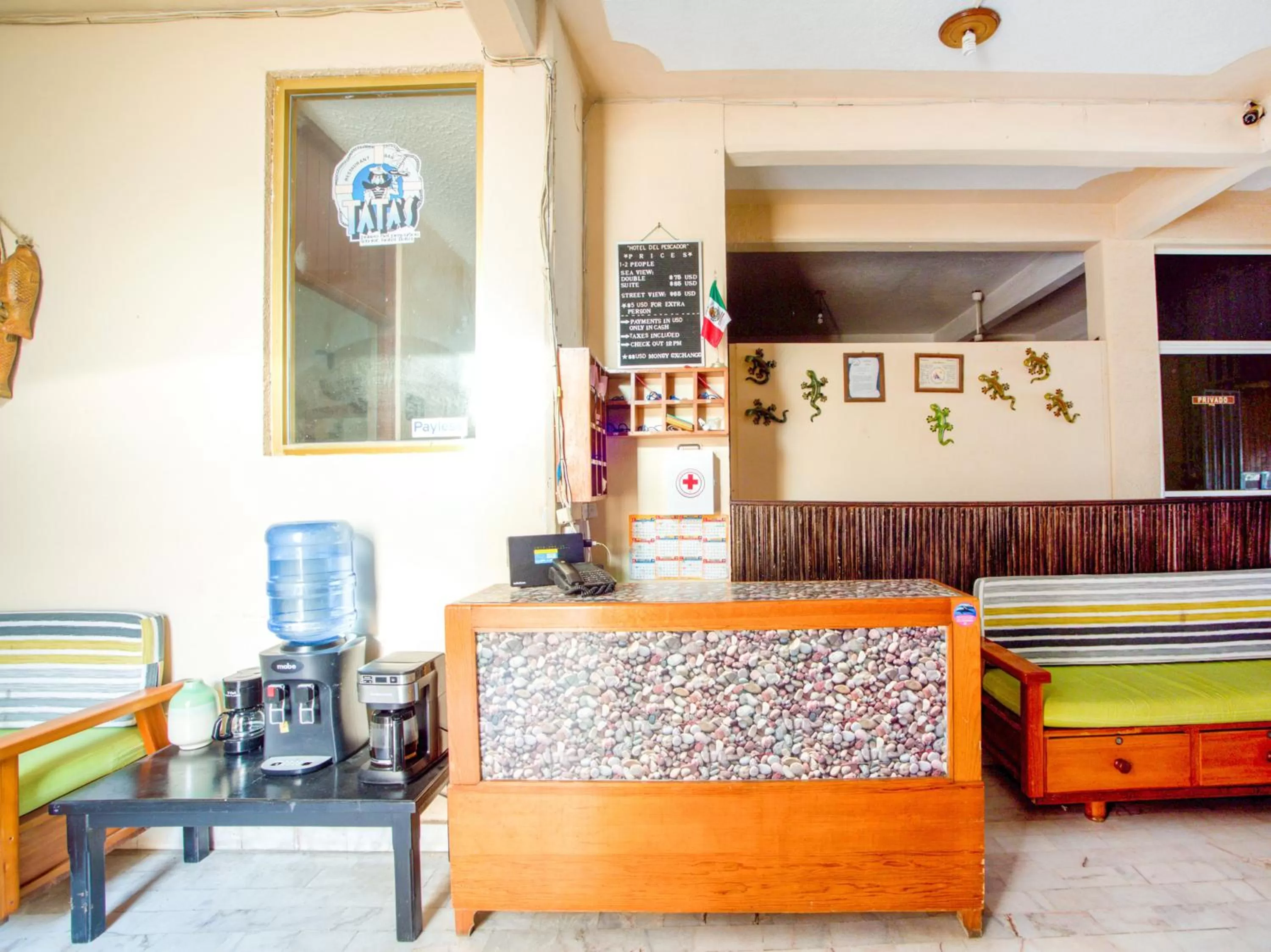 Lobby or reception in Hotel Del Pescador