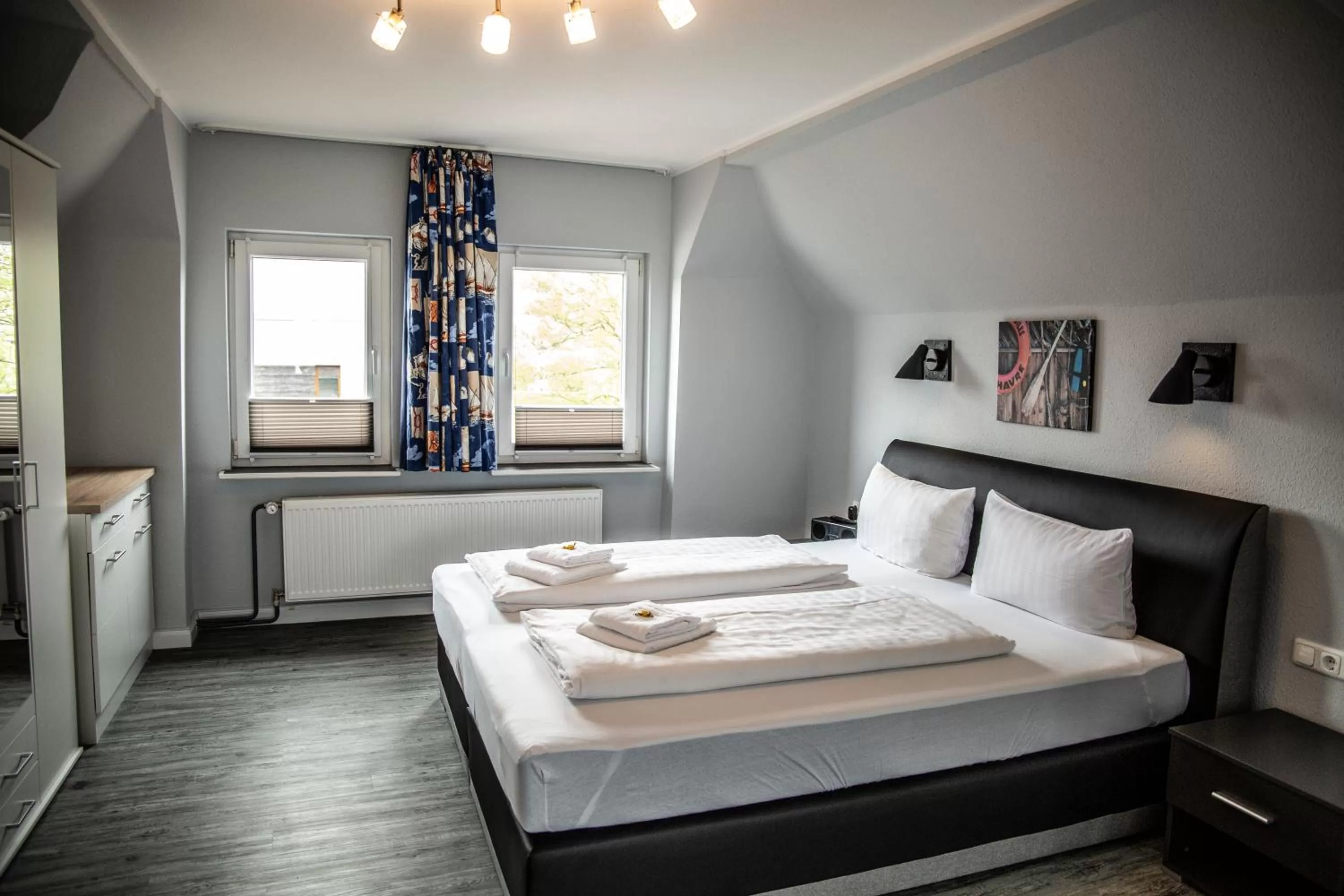 Bed in Hotel Tum Stüürmann