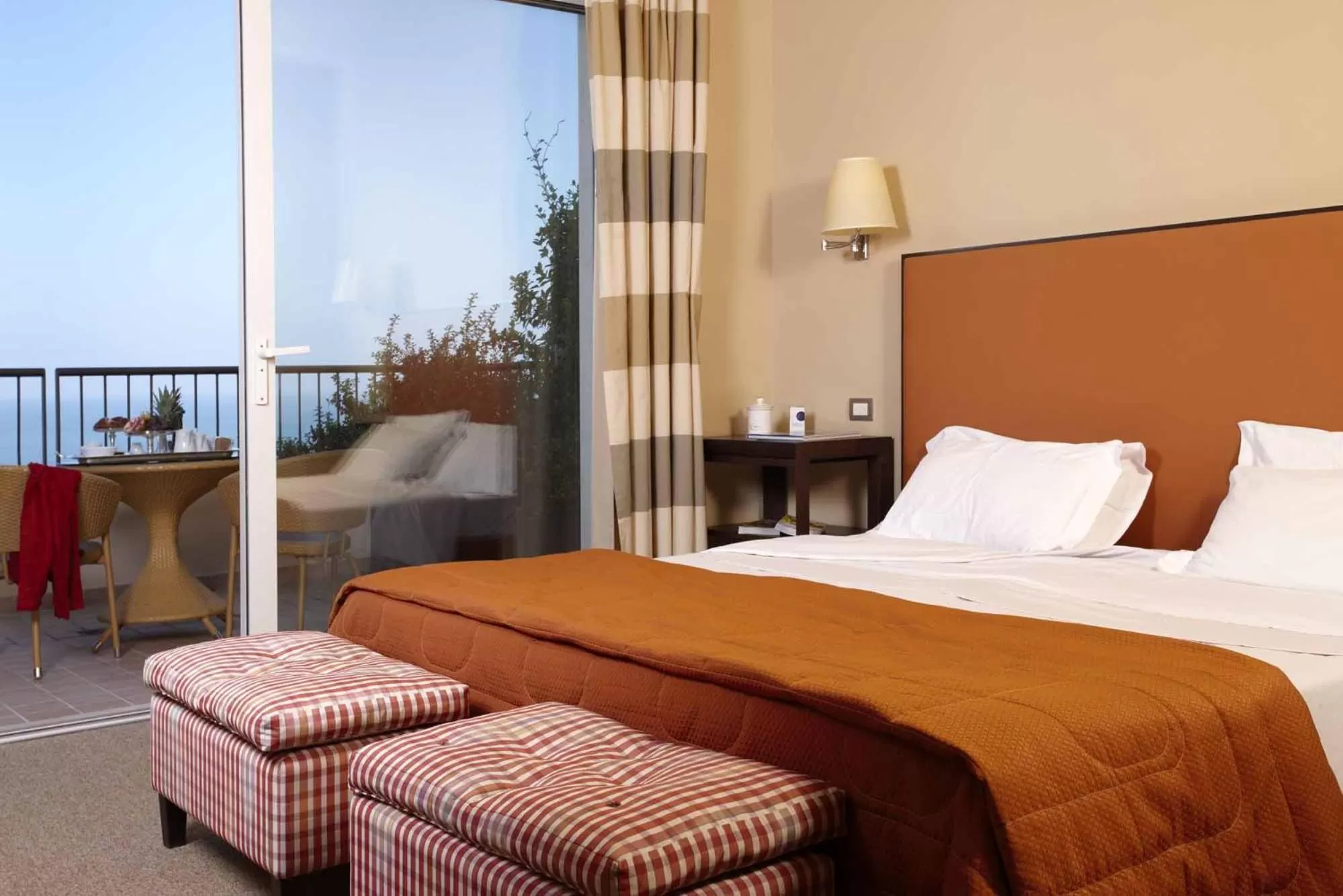 View (from property/room), Bed in Villa Maria Hotel & SPA