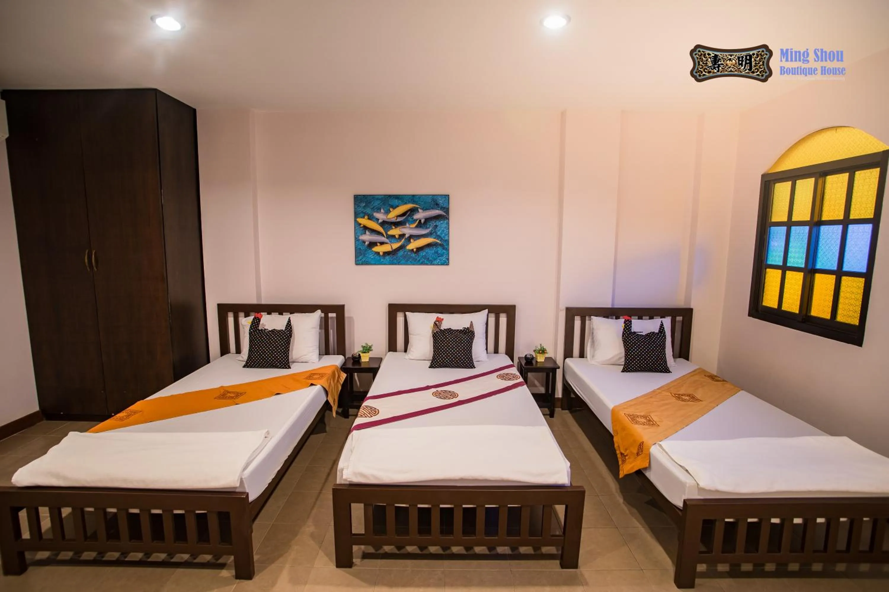 Bed in Ming Shou Boutique House