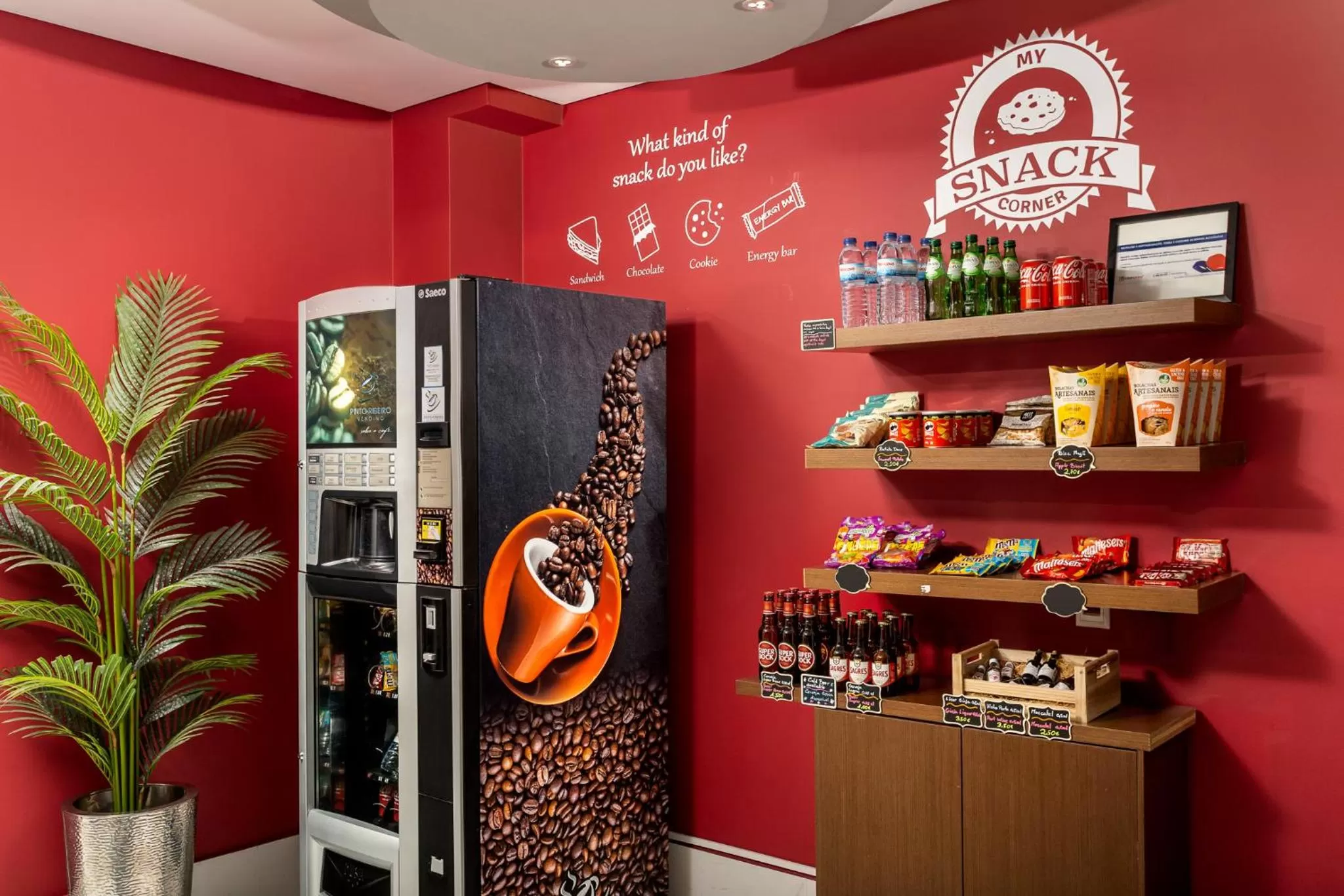 vending machine in Hotel Luena