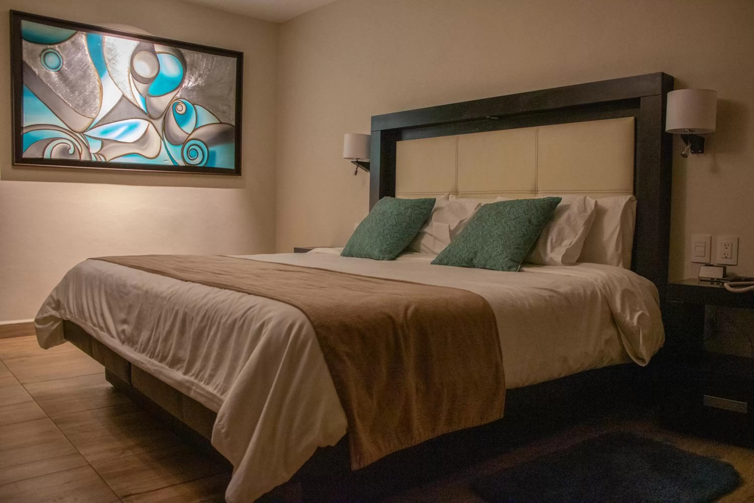 Bed in Hotel Villa Murano