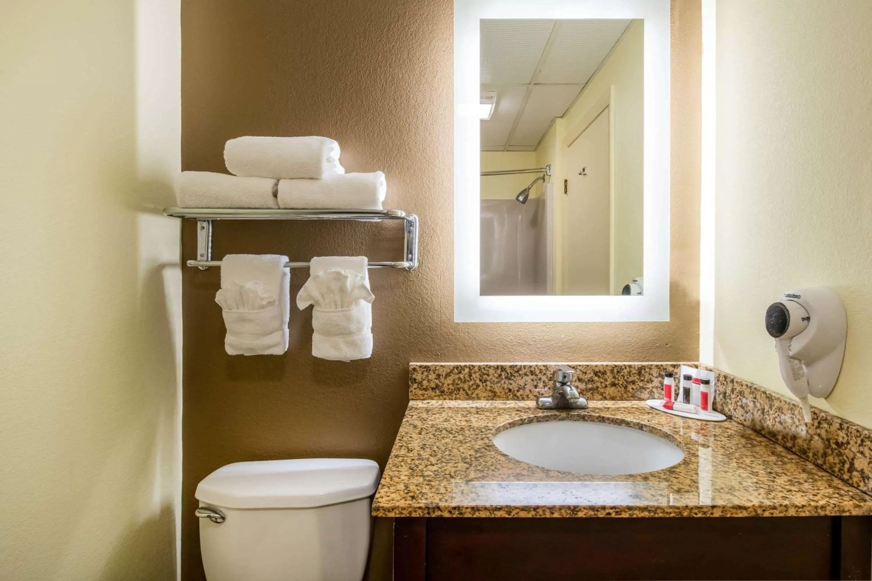 Bathroom in Ramada by Wyndham Groton Mystic