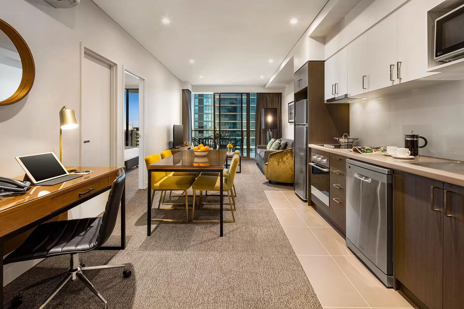 Kitchen or kitchenette in Quest East Perth