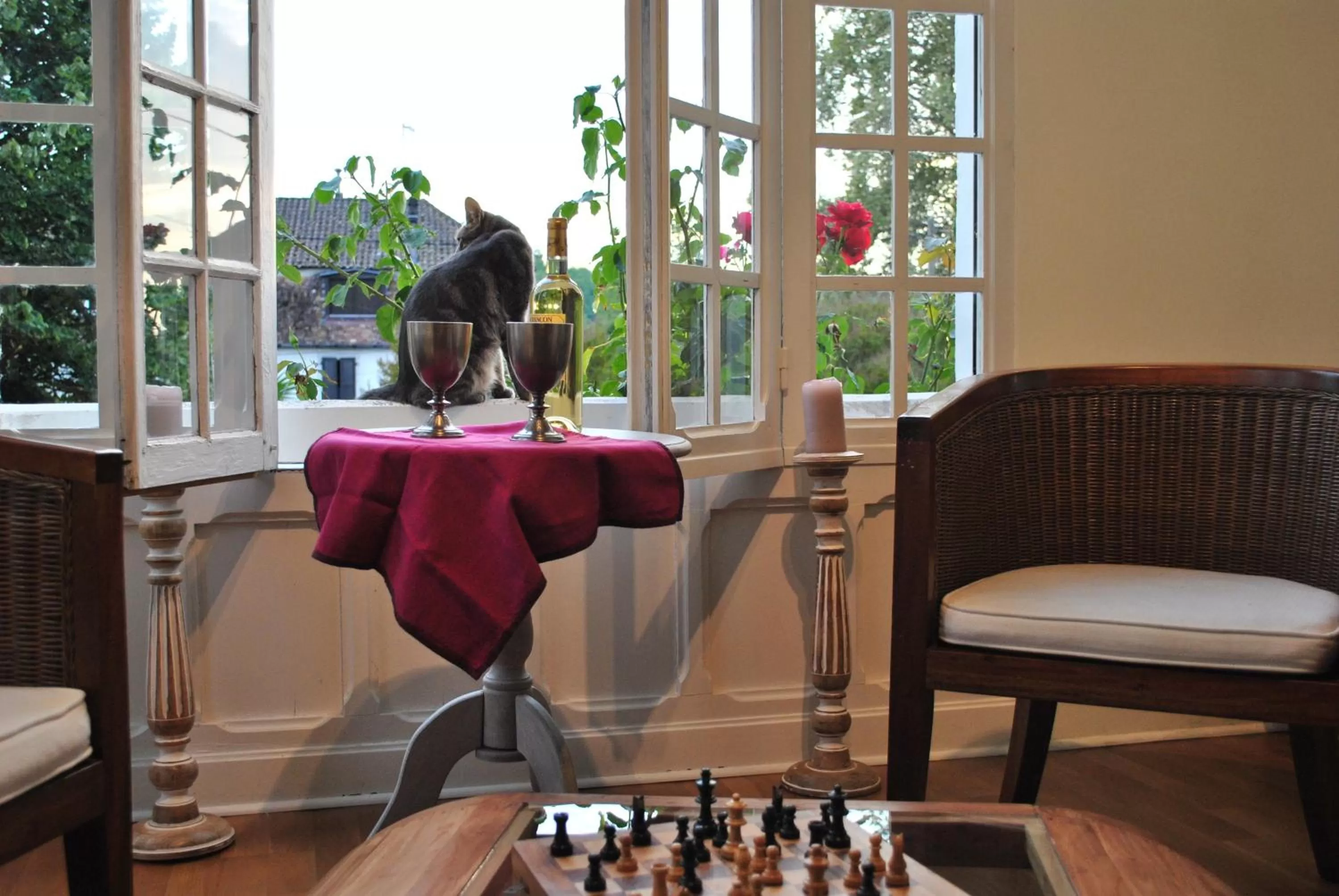 Living room in Villa Hortebise