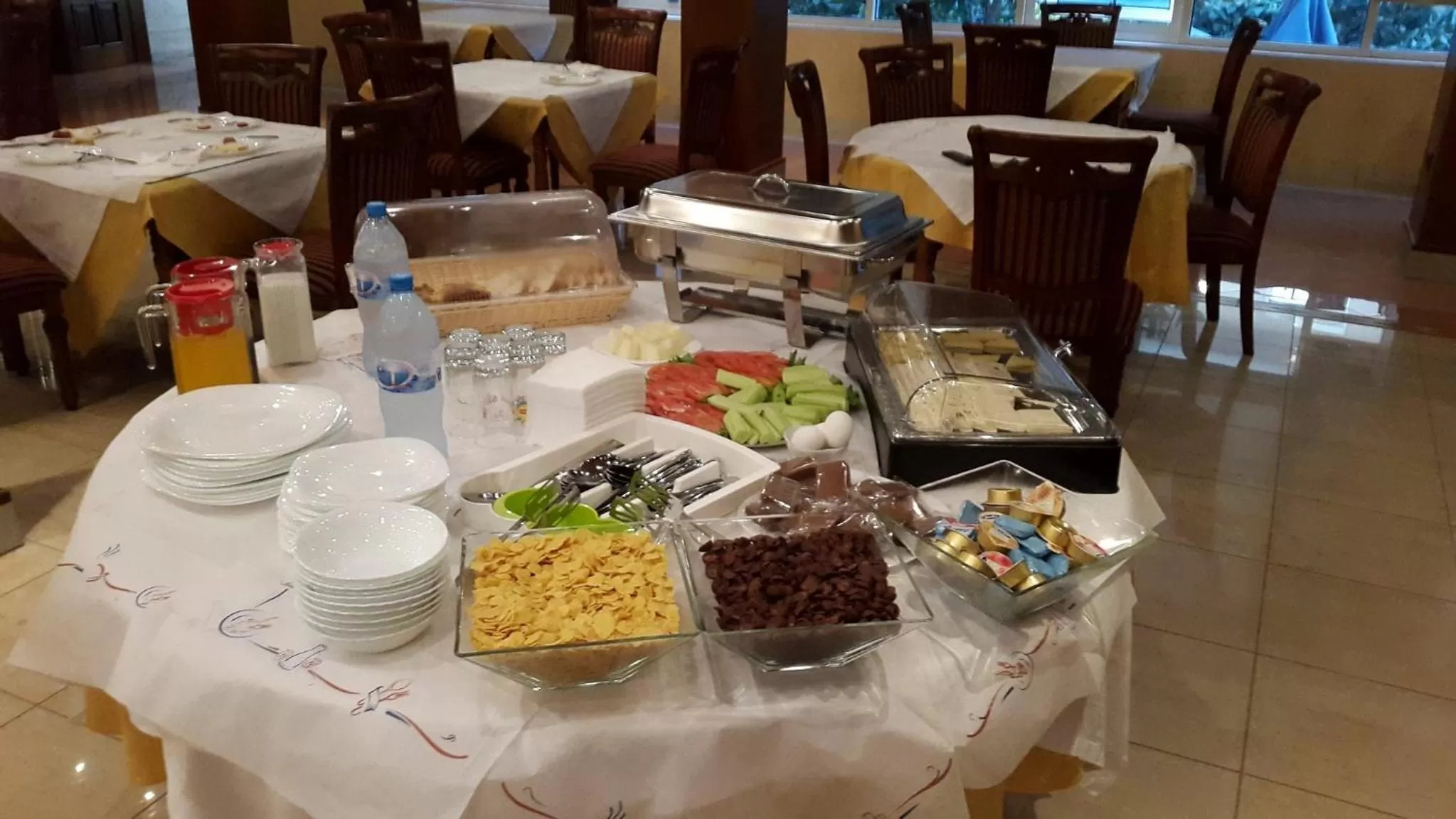 Buffet breakfast in Fieri International Hotel