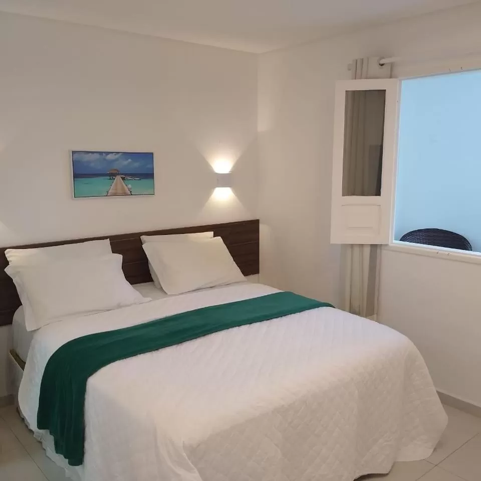 Bed in Pousada Galemares