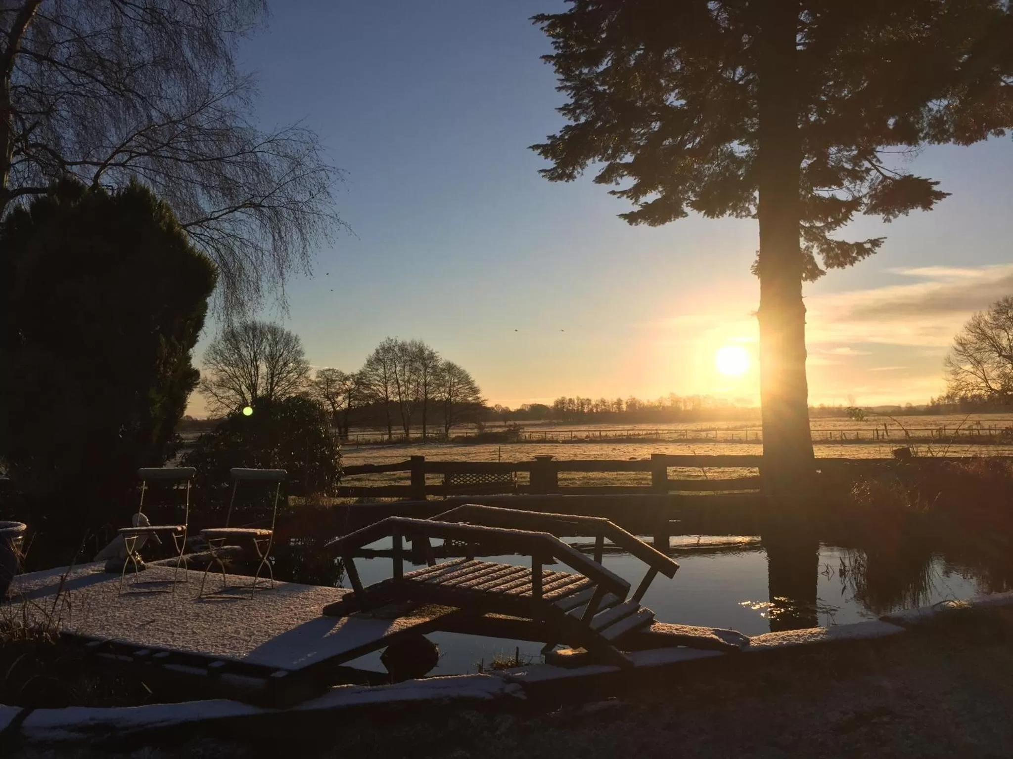 Garden view in B&B Worpsweder Blick