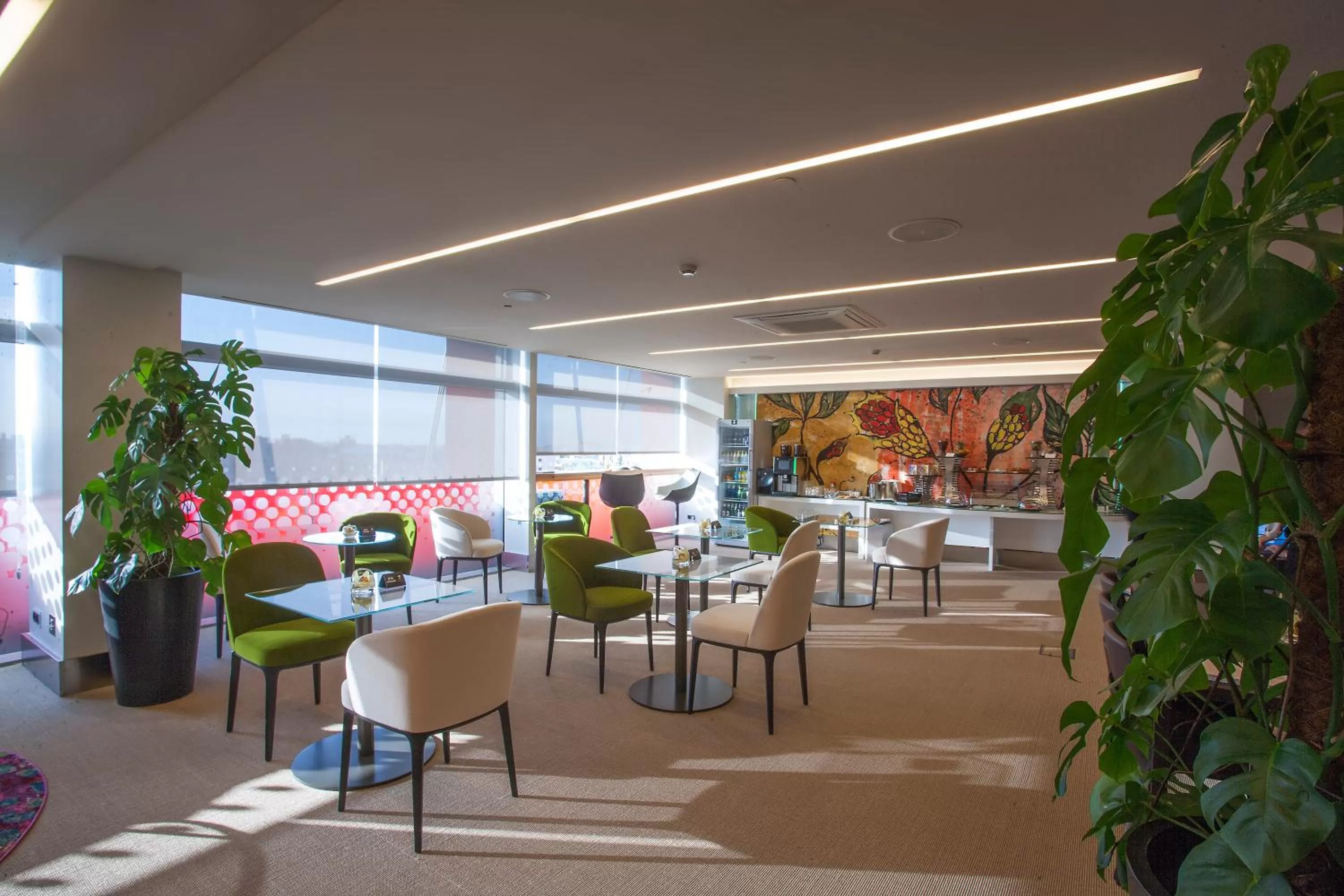 Seating area in Hotel Puerta America