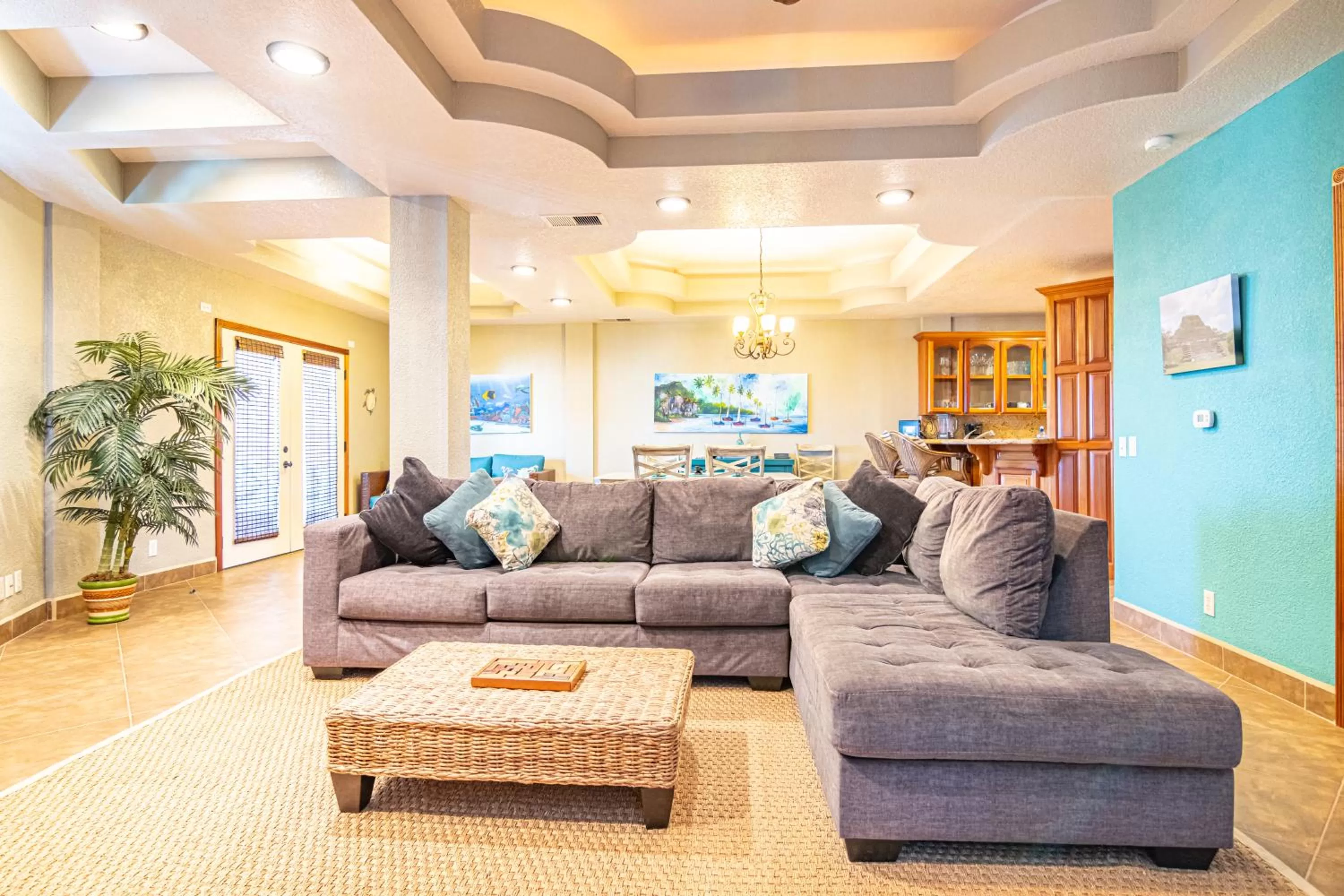 Living room in Lighthouse Beach Villas