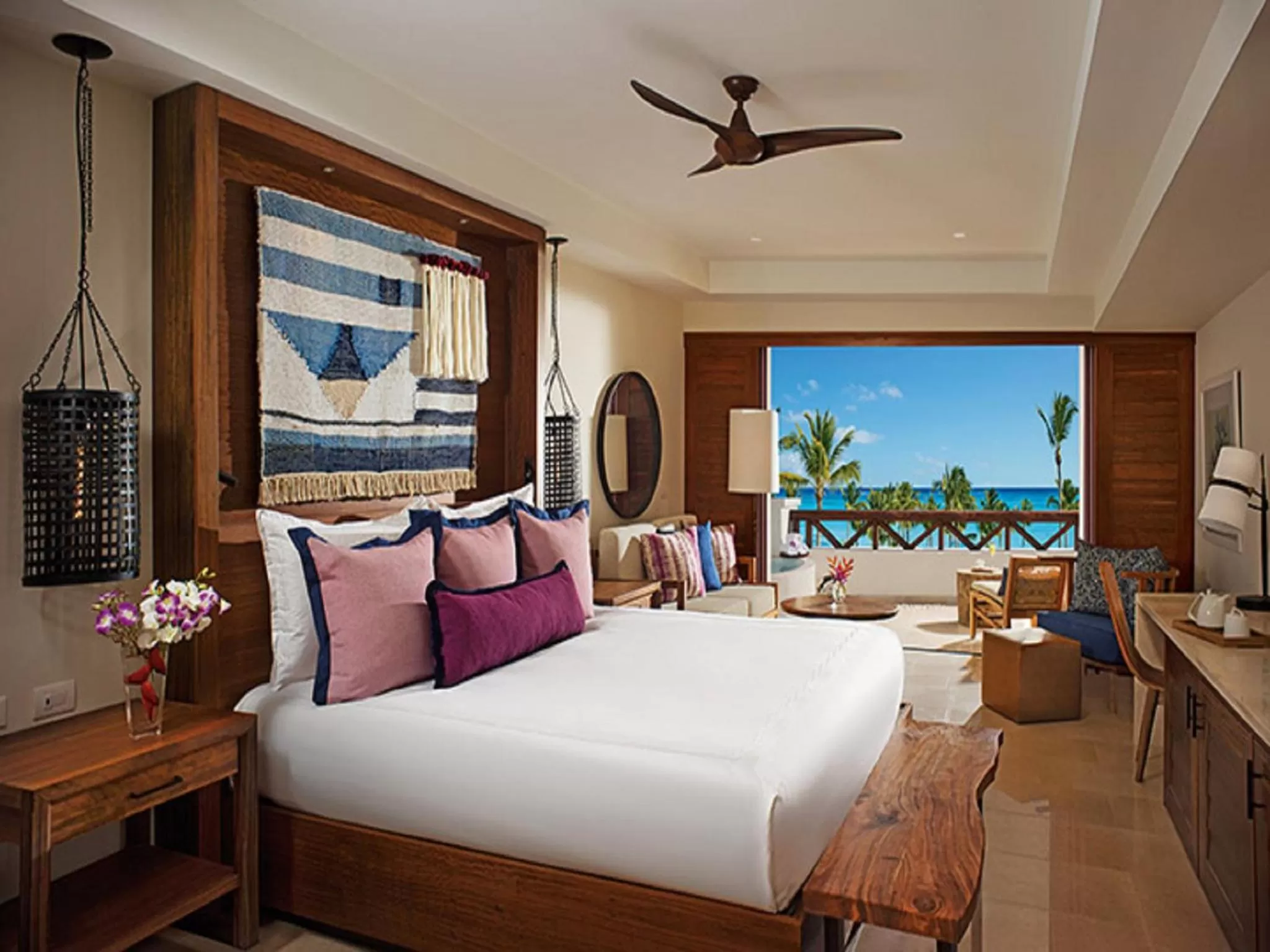 View (from property/room), Bed in Secrets Cap Cana Resort & Spa - Adults Only - All Inclusive