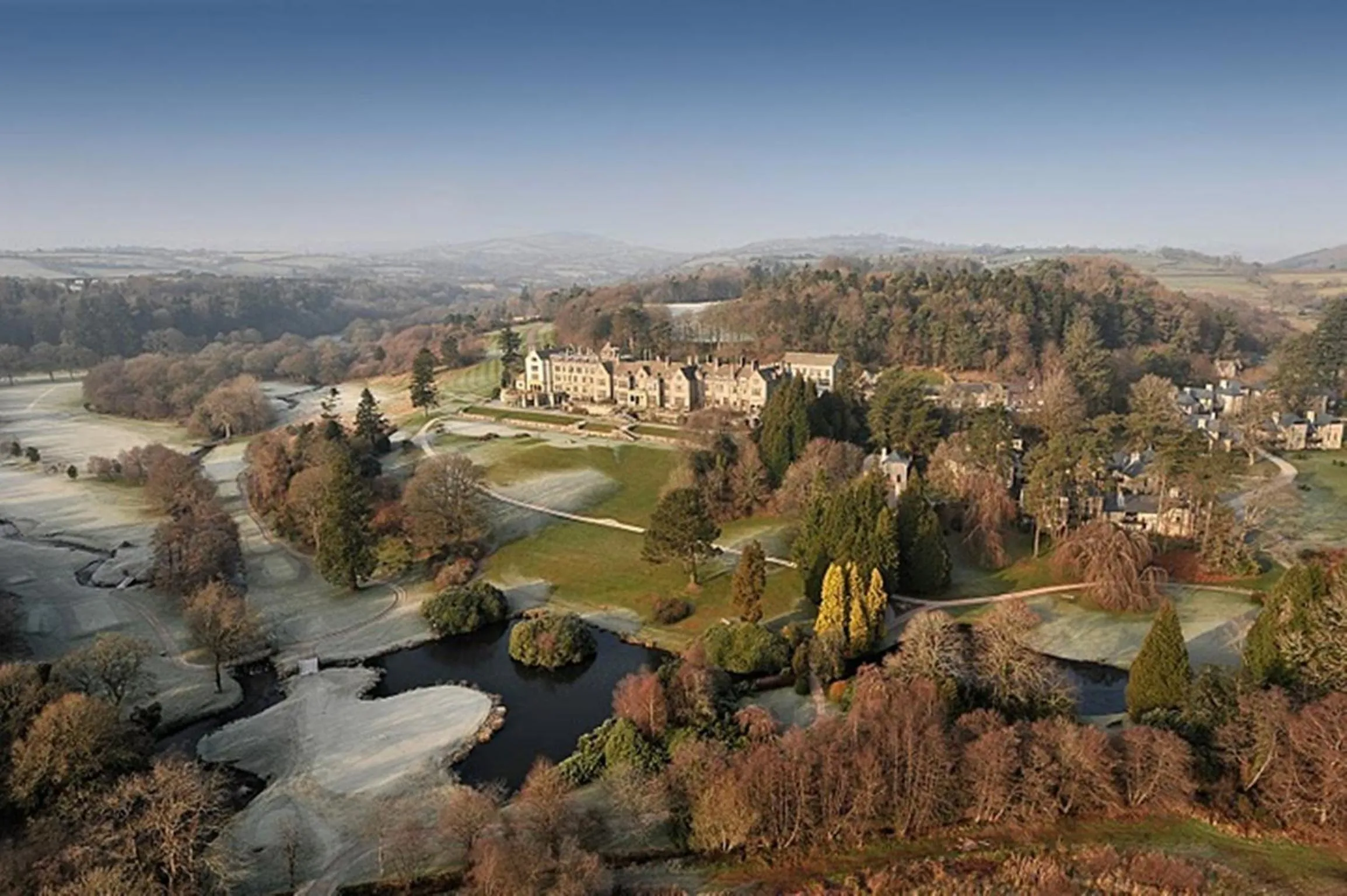 Bird's eye view in Bovey Castle