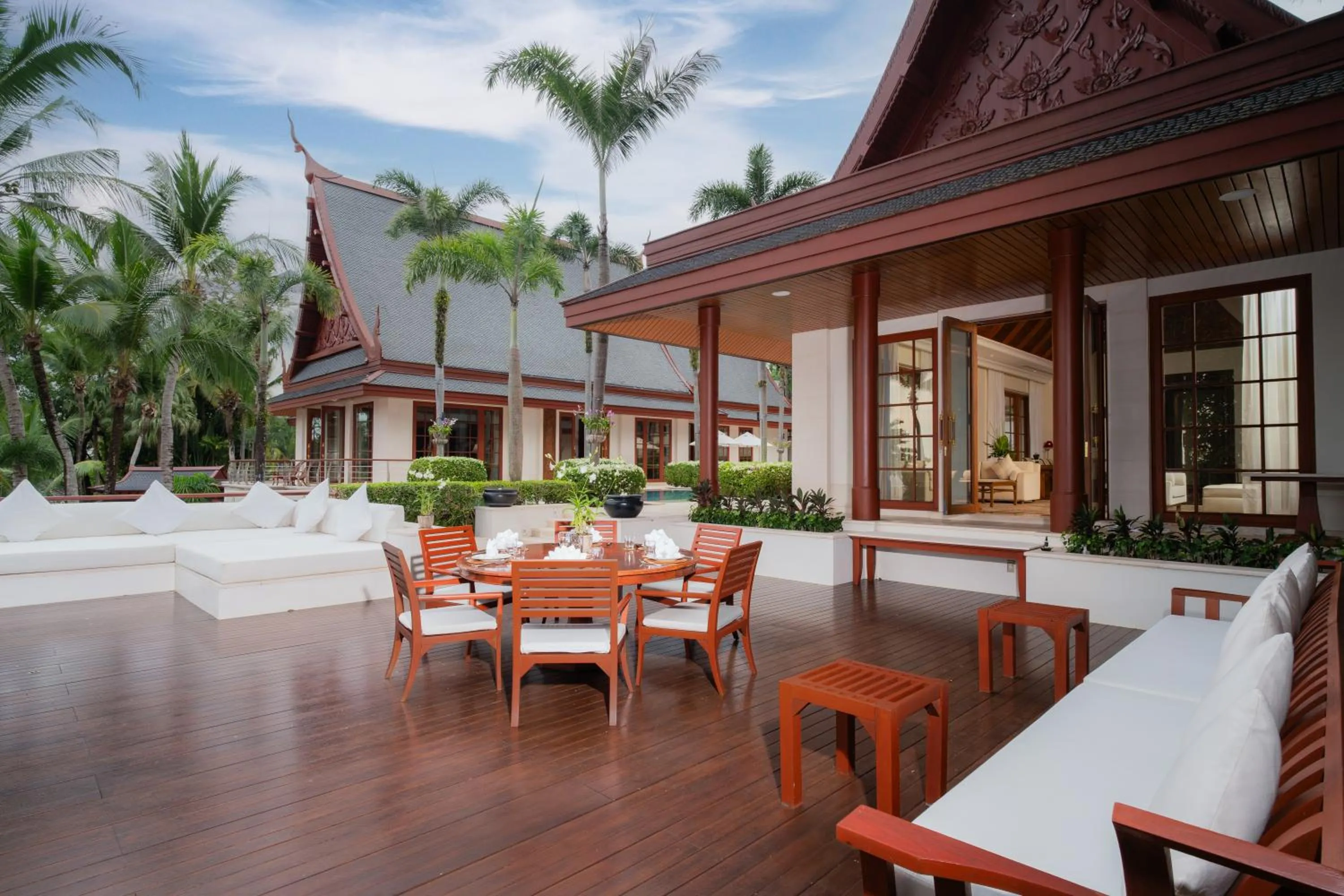 Seating area in Trisara Villas & Residences Phuket
