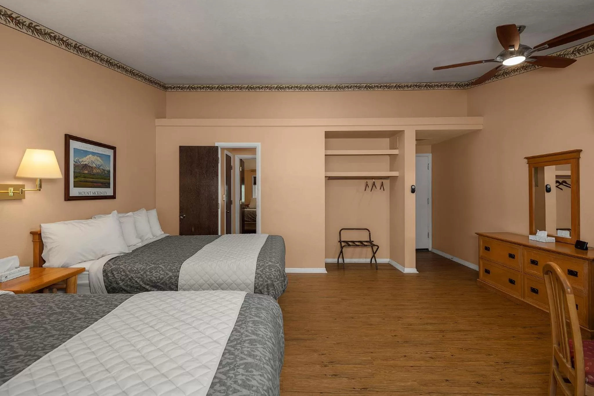 Bed in Chena Hot Springs Resort