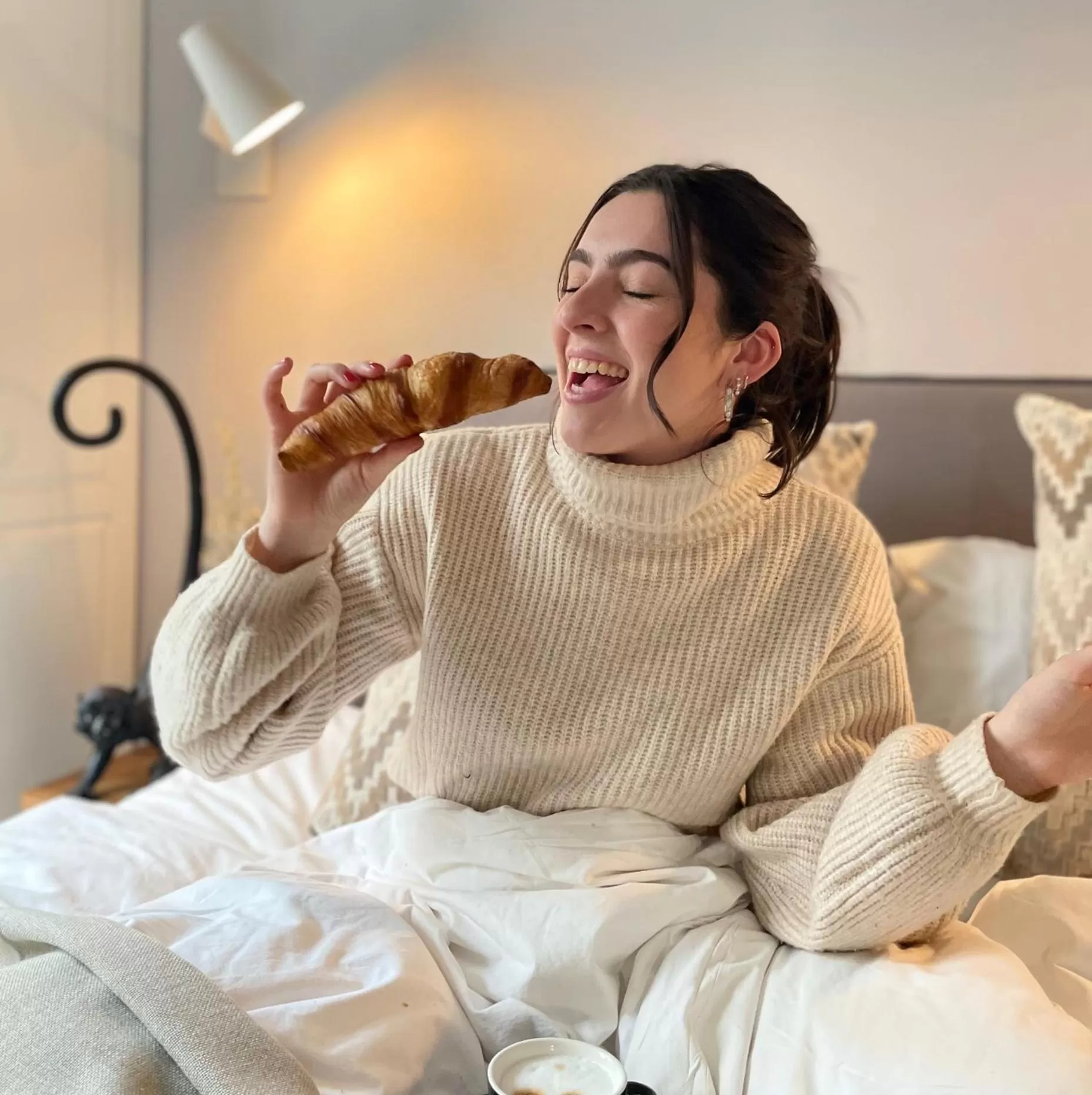 Bed in Stadsvilla Hotel Mozaic Den Haag