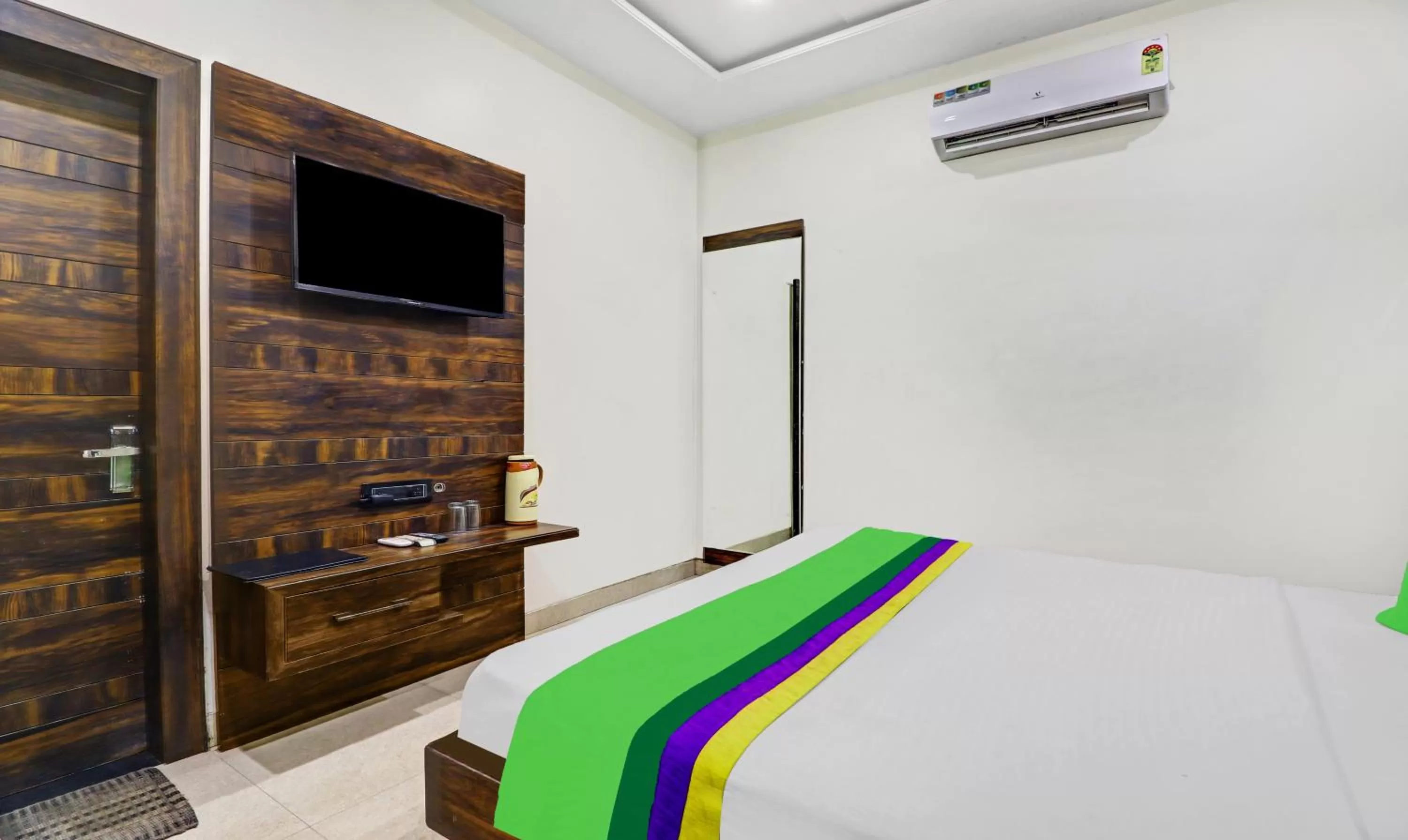 Bedroom, Bed in Itsy By Treebo - Anjali Mahal 500 Mtrs From Mathura Railway Station