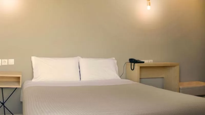 Bed in Messini Hotel