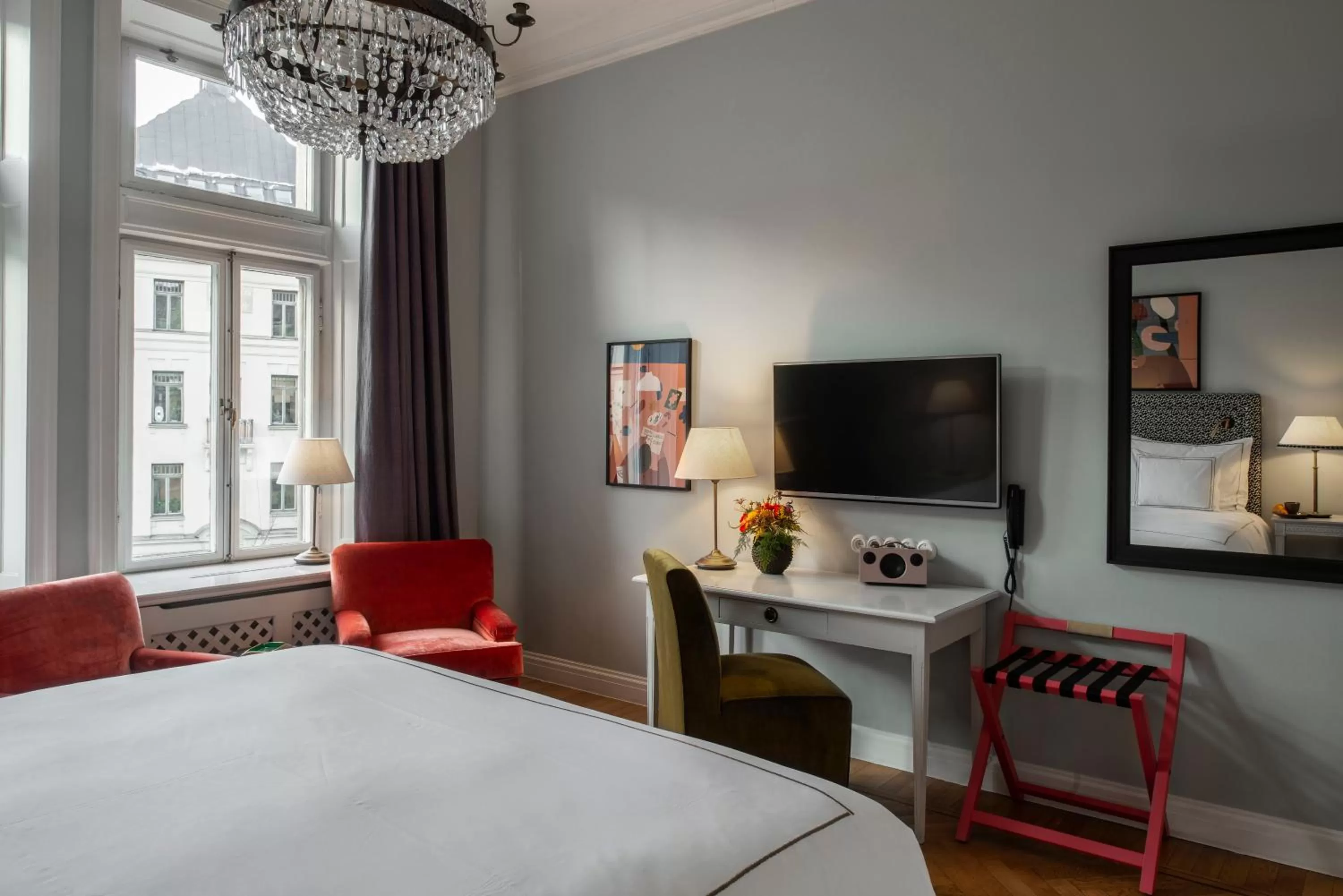 Bed in The Sparrow Hotel