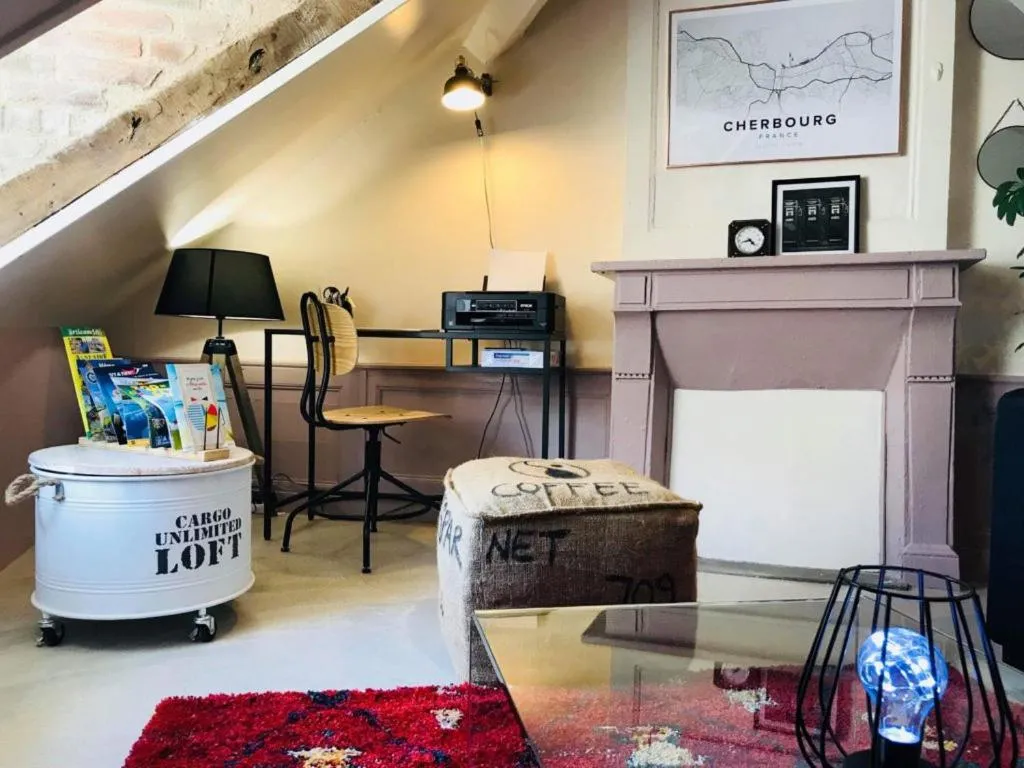 Living room in La Fabrique - Les Loges Normandes