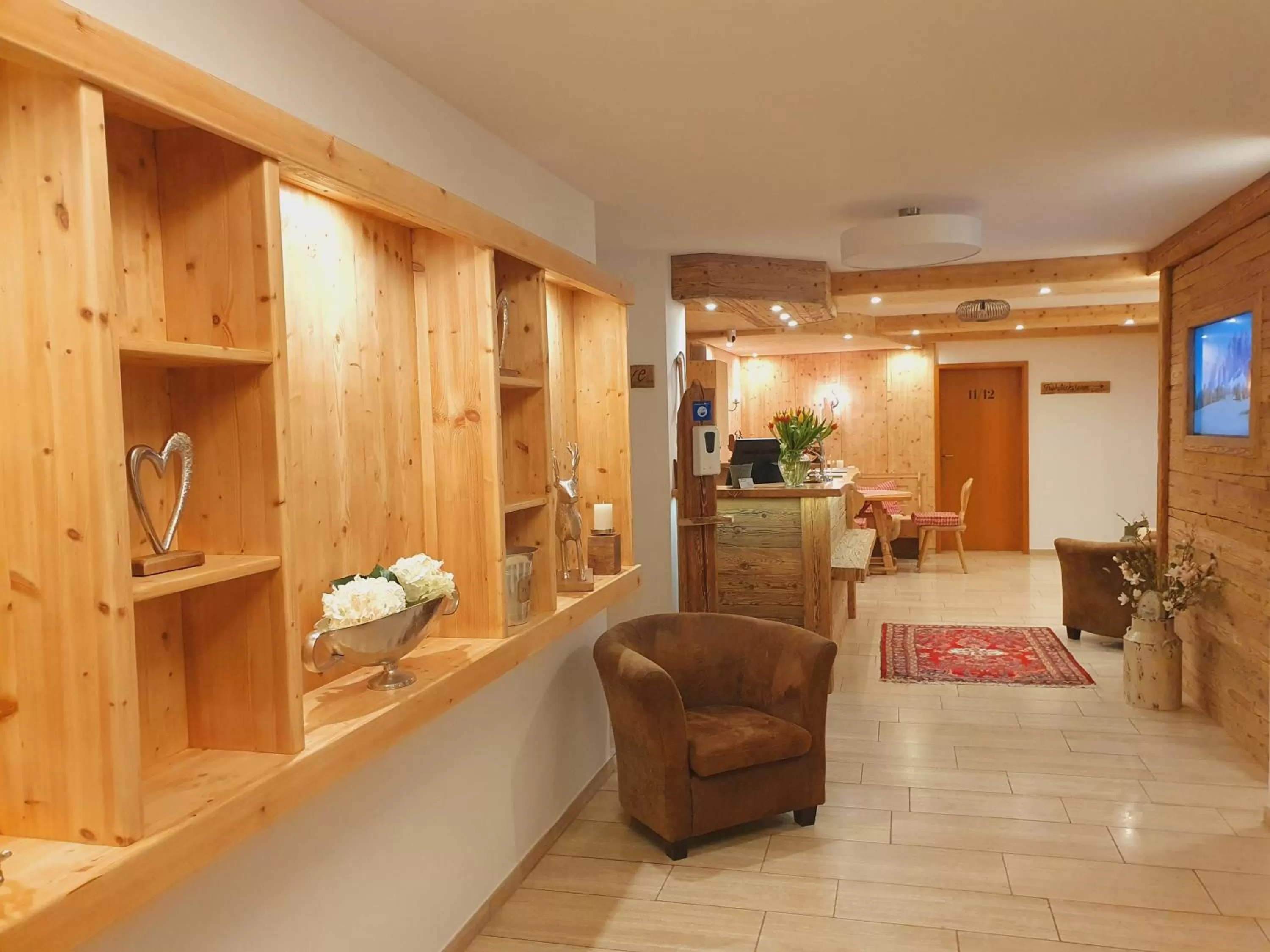 Lobby or reception in Hotel Oberwirt Wangen