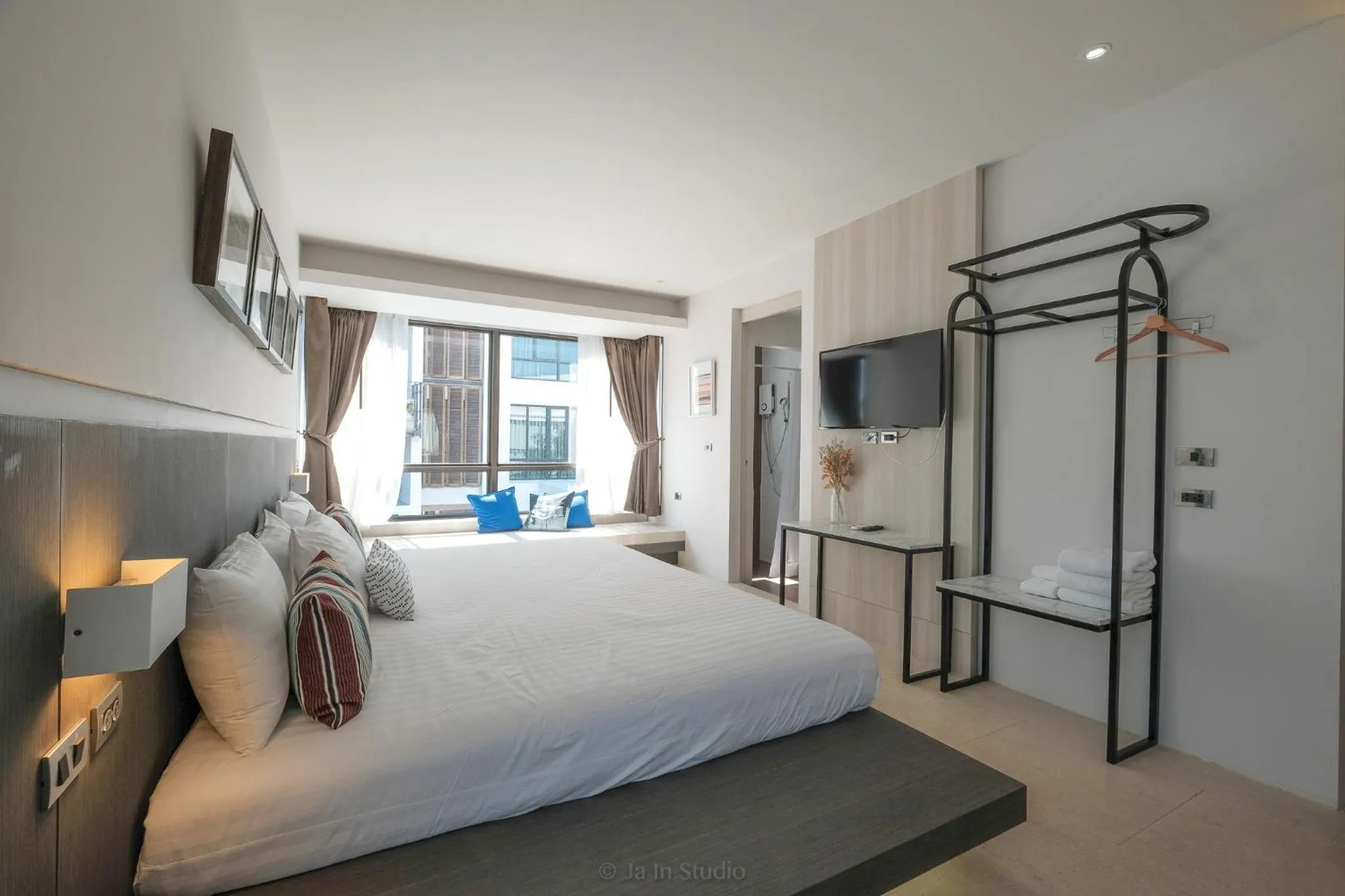 Bed in NornDee Hotel