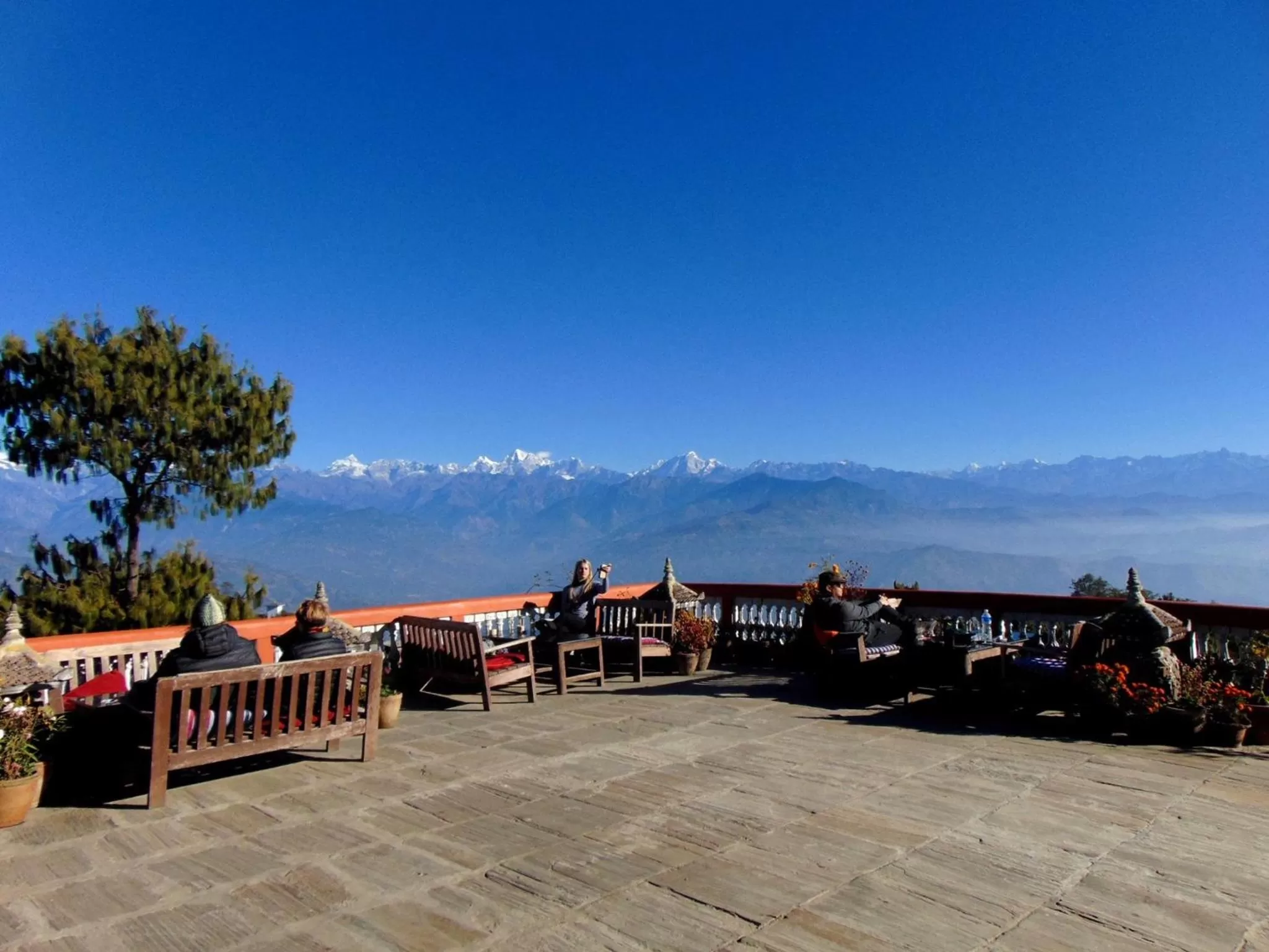 Patio in Peaceful Cottage & Cafe Du Mont